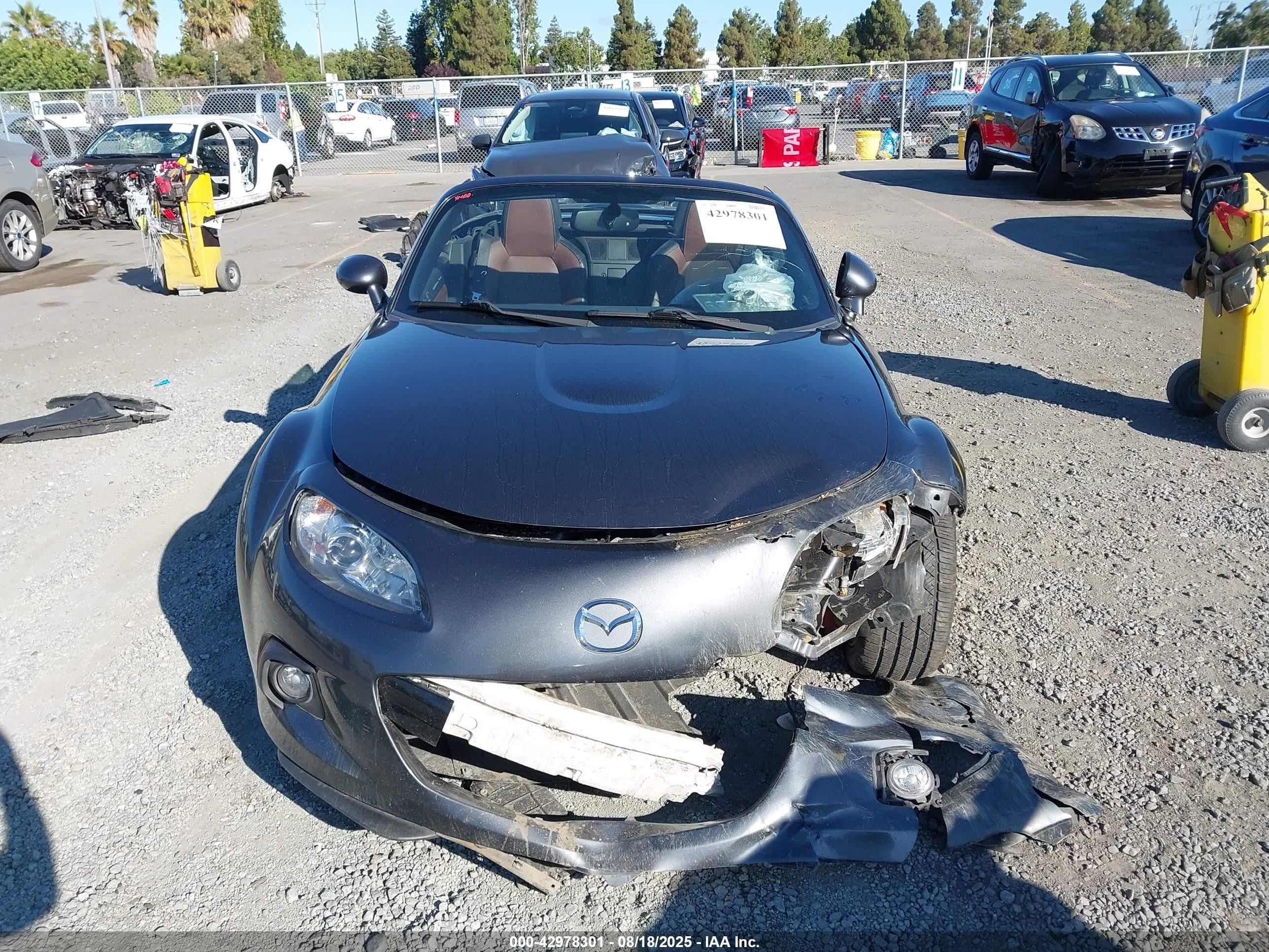 2014 Mazda Mx-5 Miata Grand Touring Gray vin: JM1NC2PF8E0236468