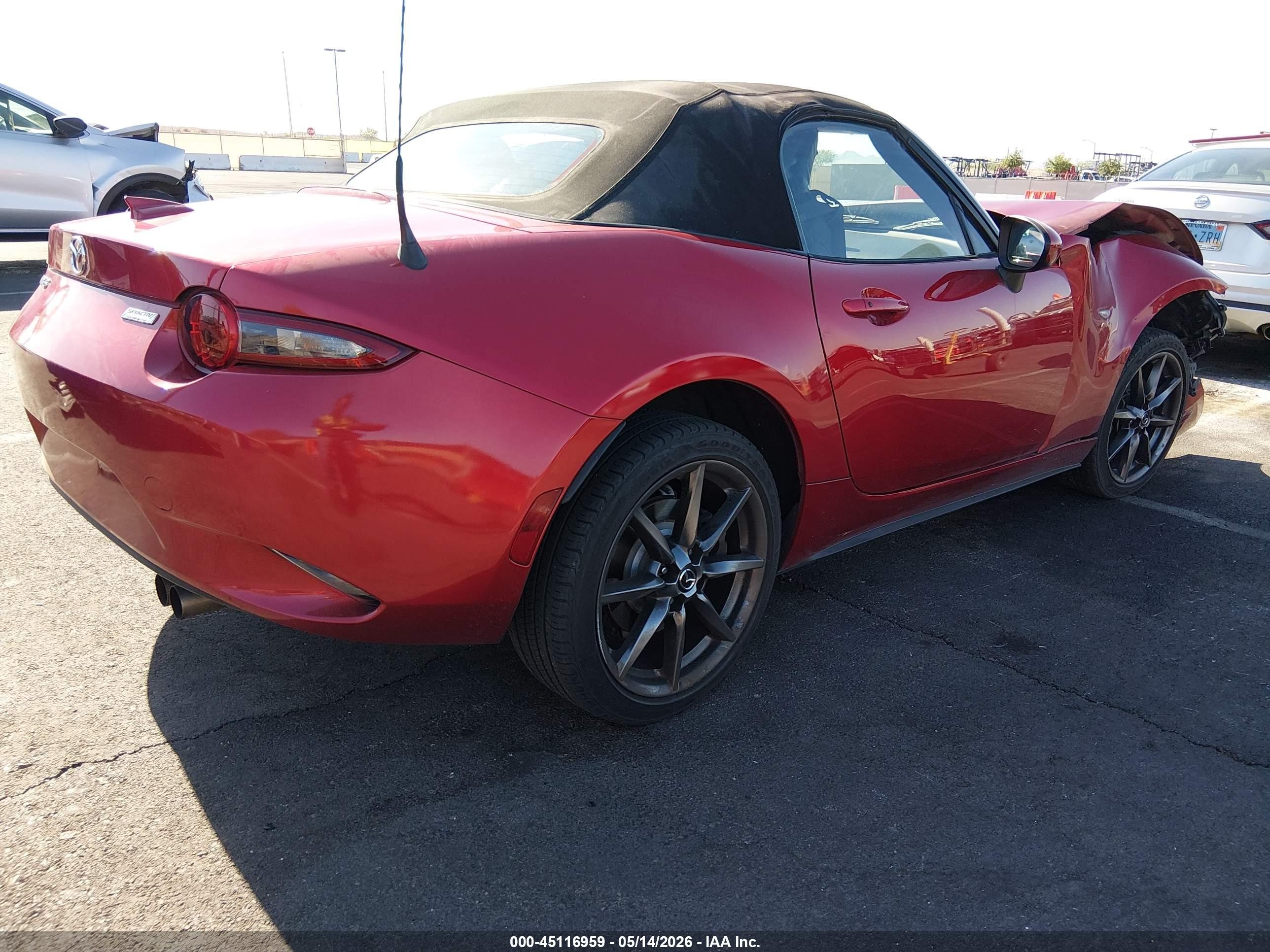 2016 Mazda Mx-5 Miata Grand Touring Red vin: JM1NDAD72G0110890