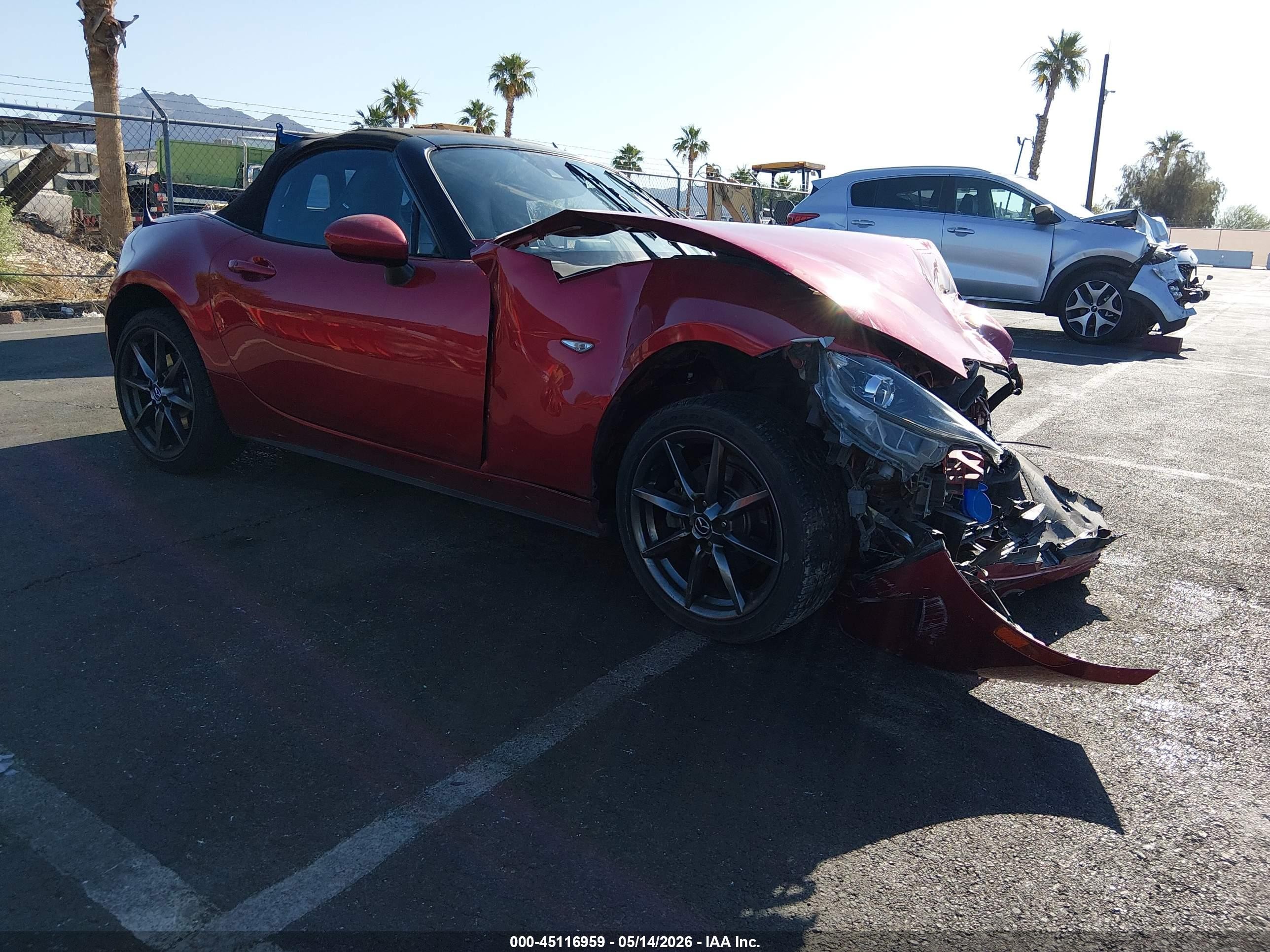 2016 Mazda Mx-5 Miata Grand Touring Red vin: JM1NDAD72G0110890