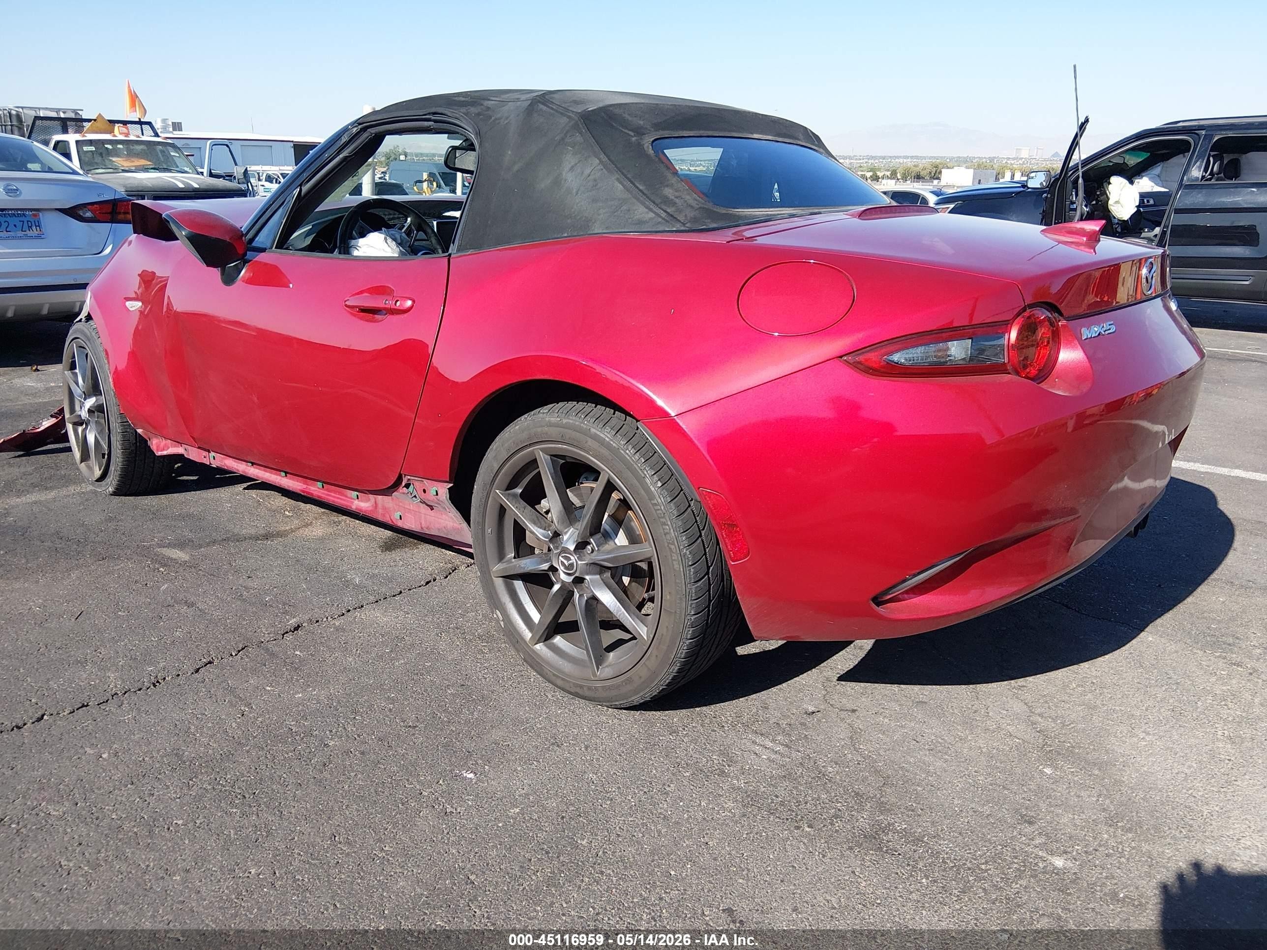 2016 Mazda Mx-5 Miata Grand Touring Red vin: JM1NDAD72G0110890