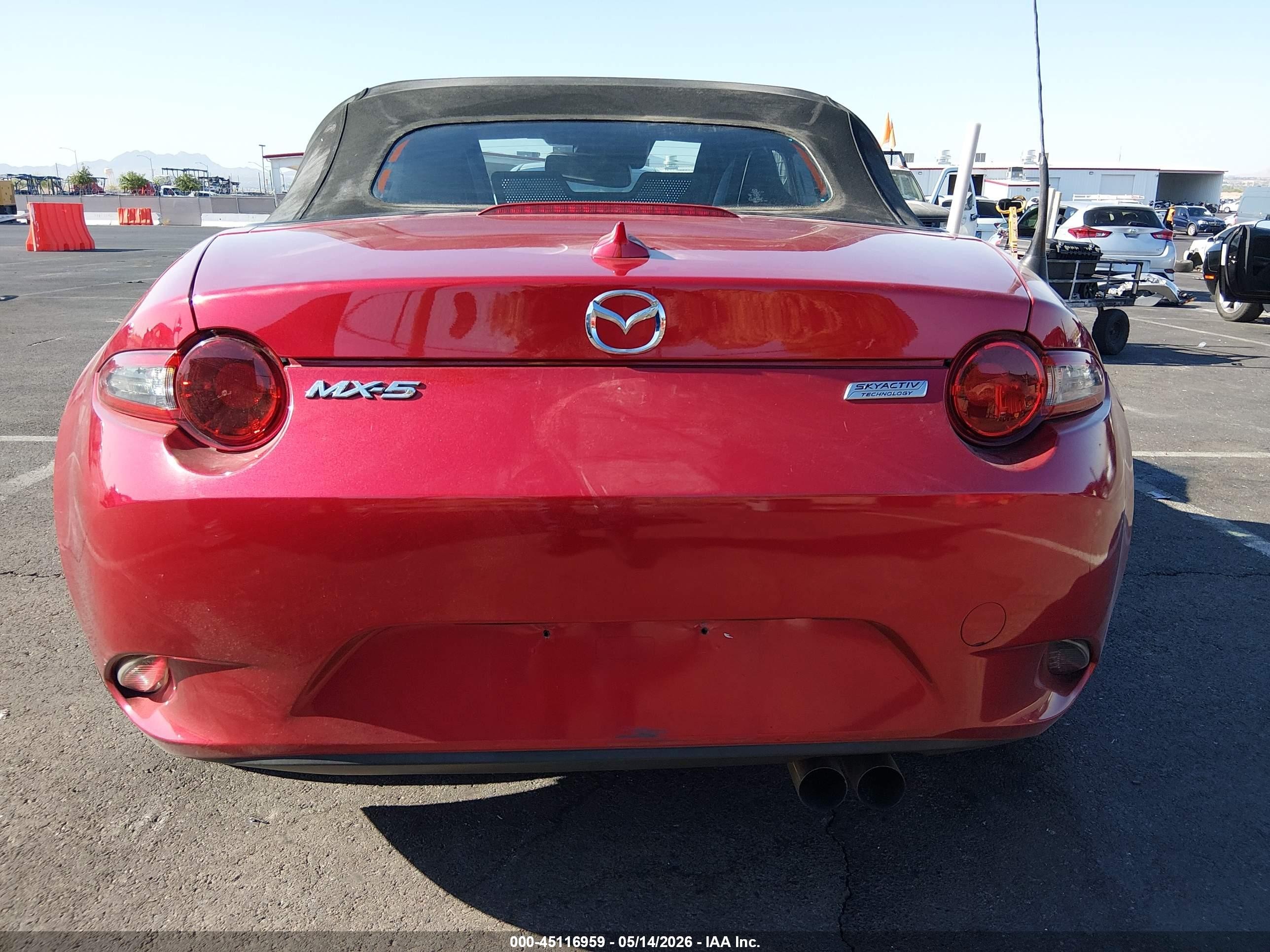 2016 Mazda Mx-5 Miata Grand Touring Red vin: JM1NDAD72G0110890