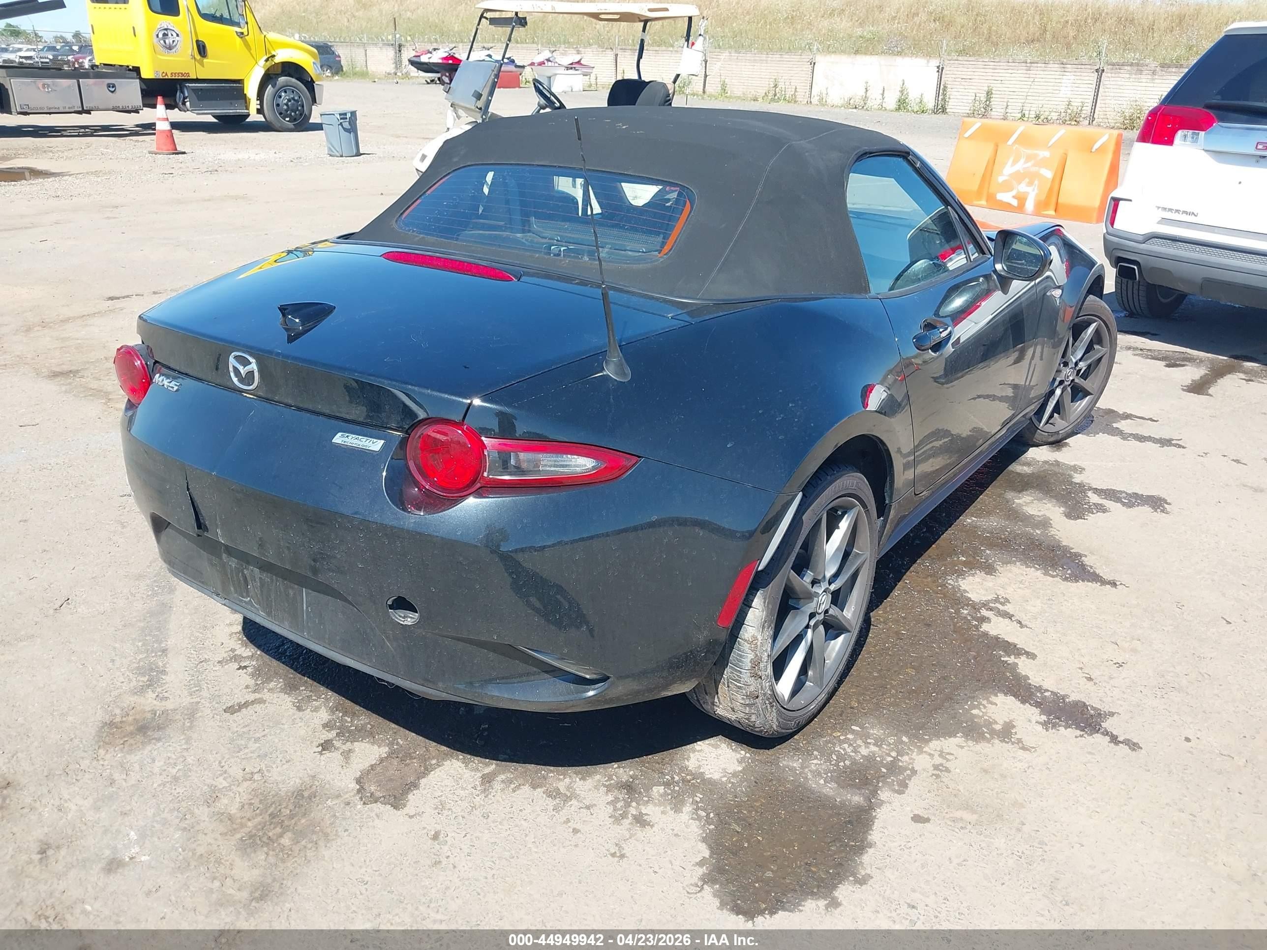 2016 Mazda Mx-5 Miata Grand Touring Black vin: JM1NDAD76G0119804