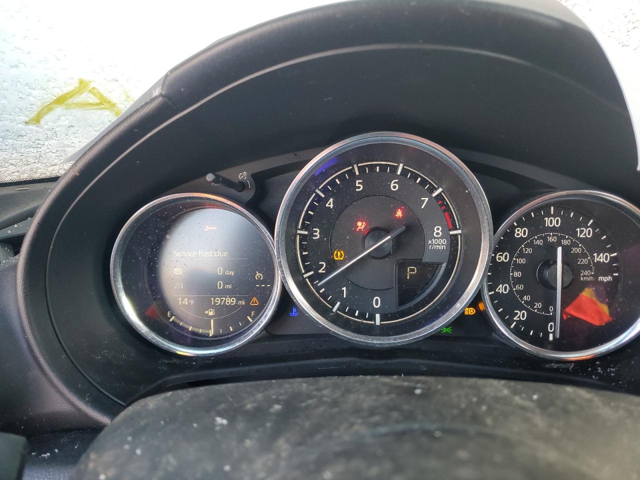 2023 Mazda Mx-5 Miata Grand Touring Gray vin: JM1NDAD76P0561224 Damage: Warning Light - Wrench, On, Unacceptable