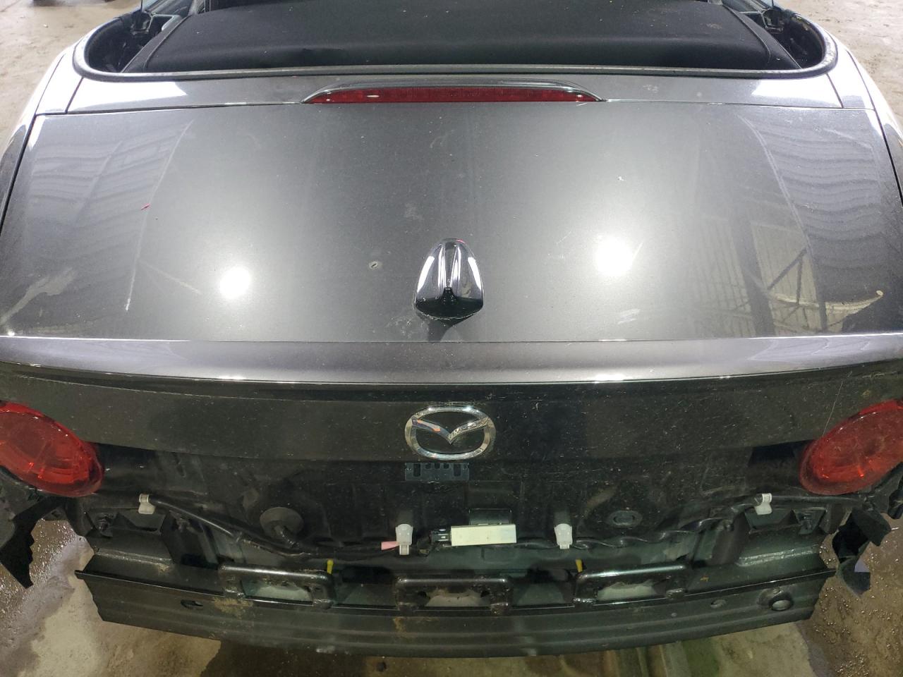 2023 Mazda Mx-5 Miata Grand Touring Gray vin: JM1NDAD76P0561224 Damage: Rear Bumper, Missing, Replacement Required