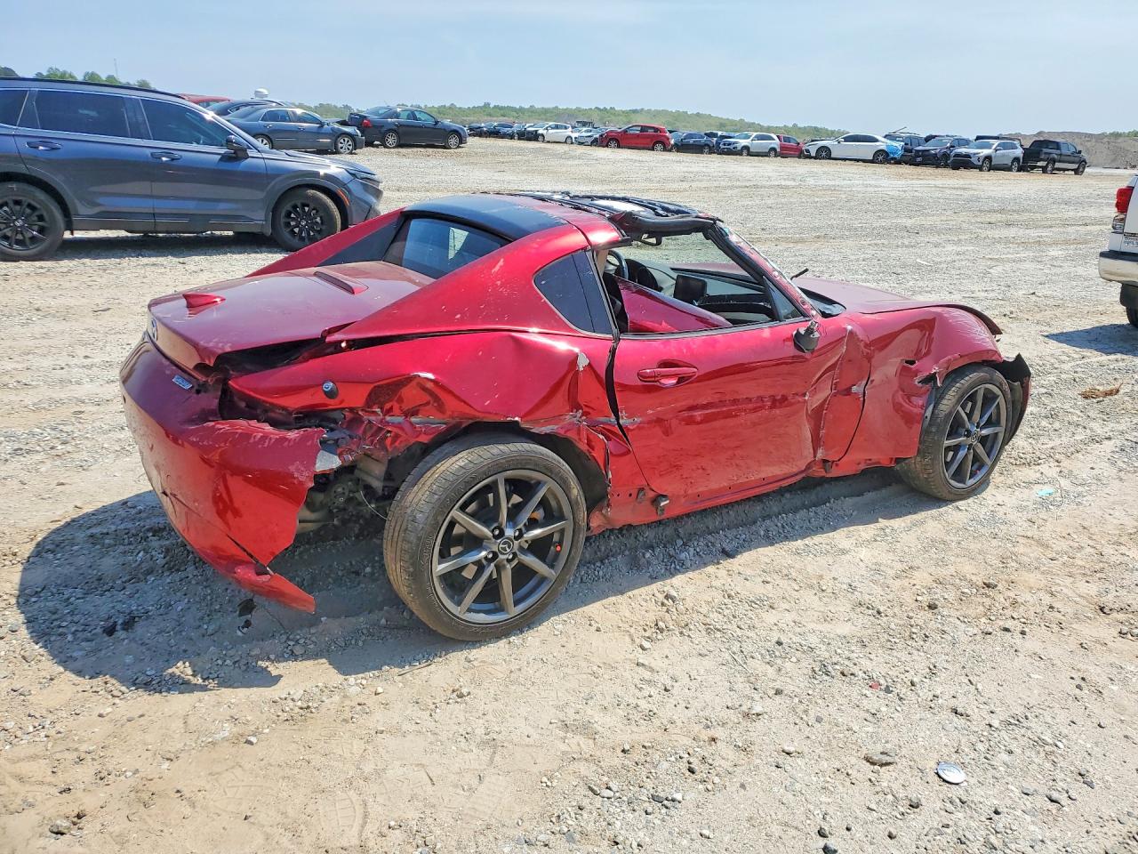 2019 Mazda Mx-5 Miata Grand Touring Red vin: JM1NDAM77K0305716