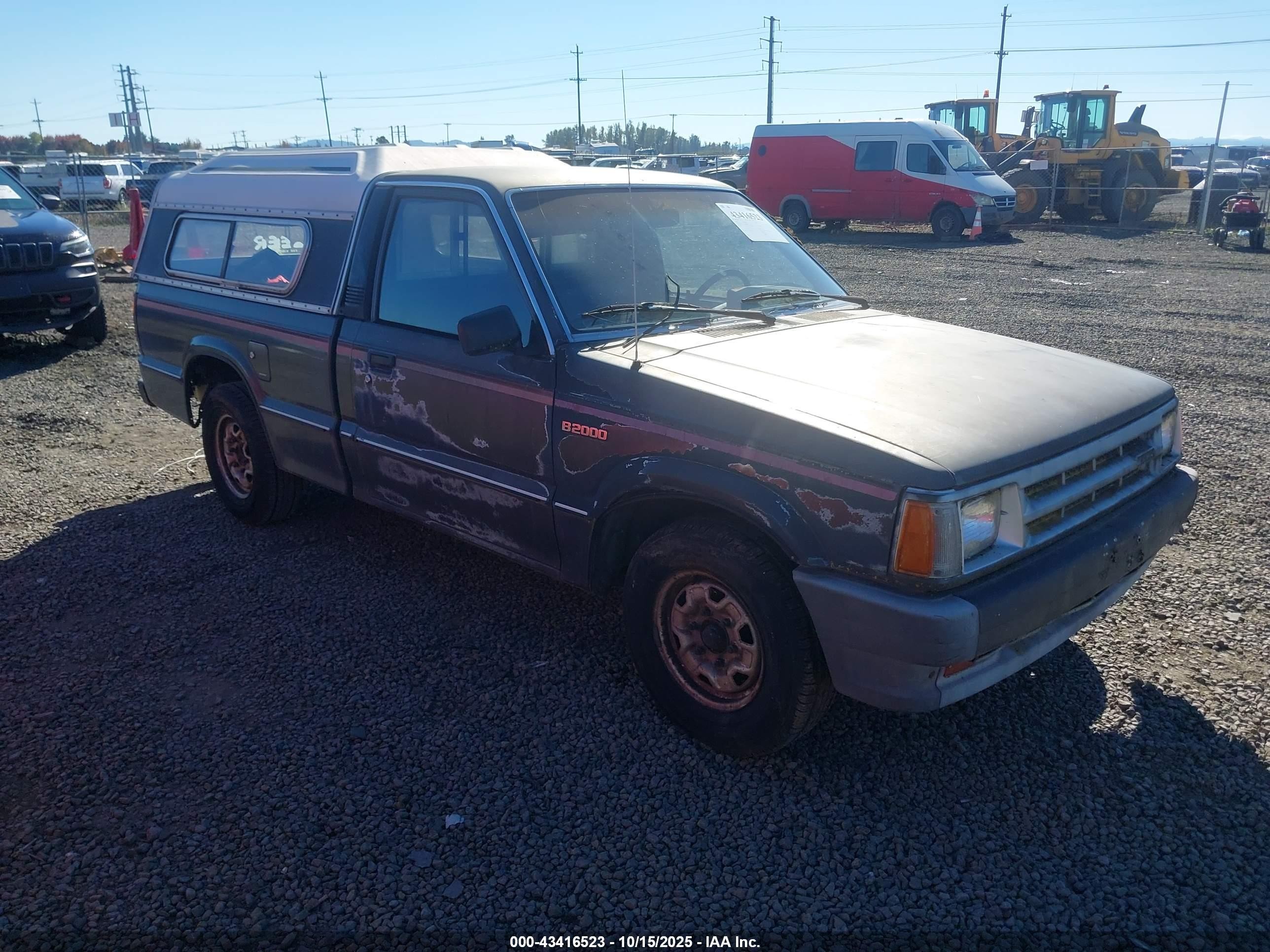 1986 Mazda B2000   Gray vin: JM2UF1114G0508927