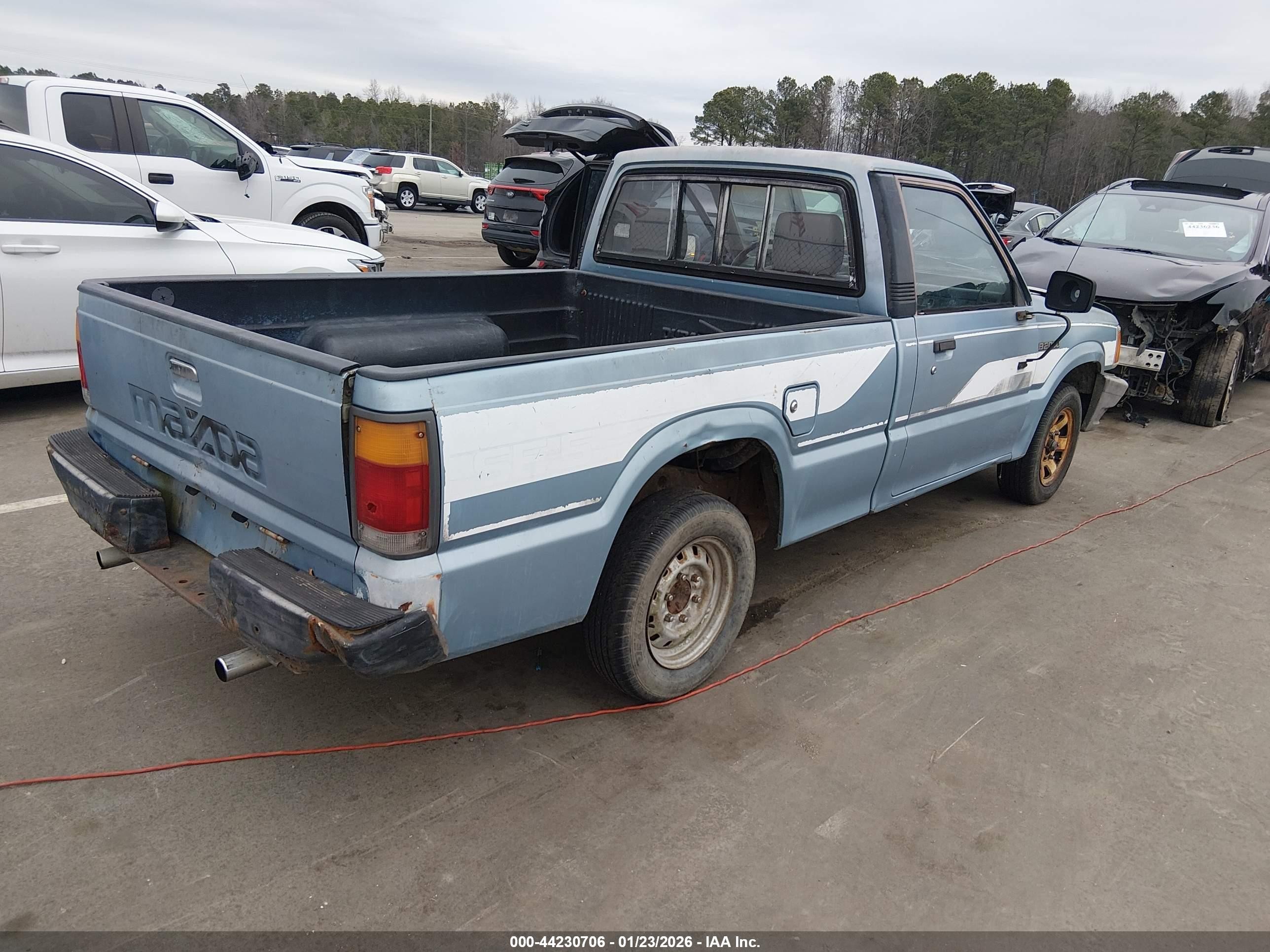 1986 Mazda B2000   Light Blue vin: JM2UF1114G0659394