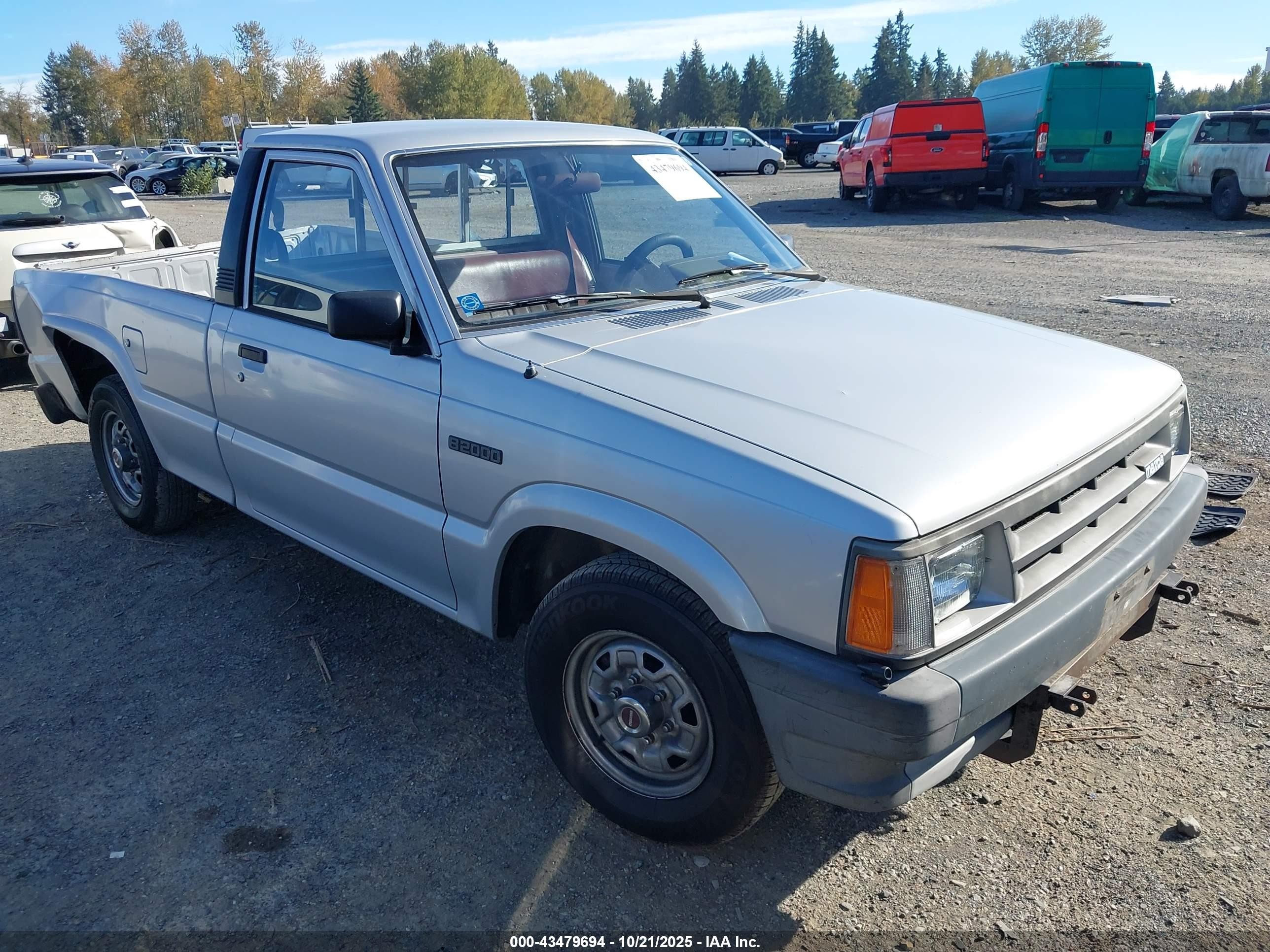 1986 Mazda B2000   Silver vin: JM2UF1117G0616409