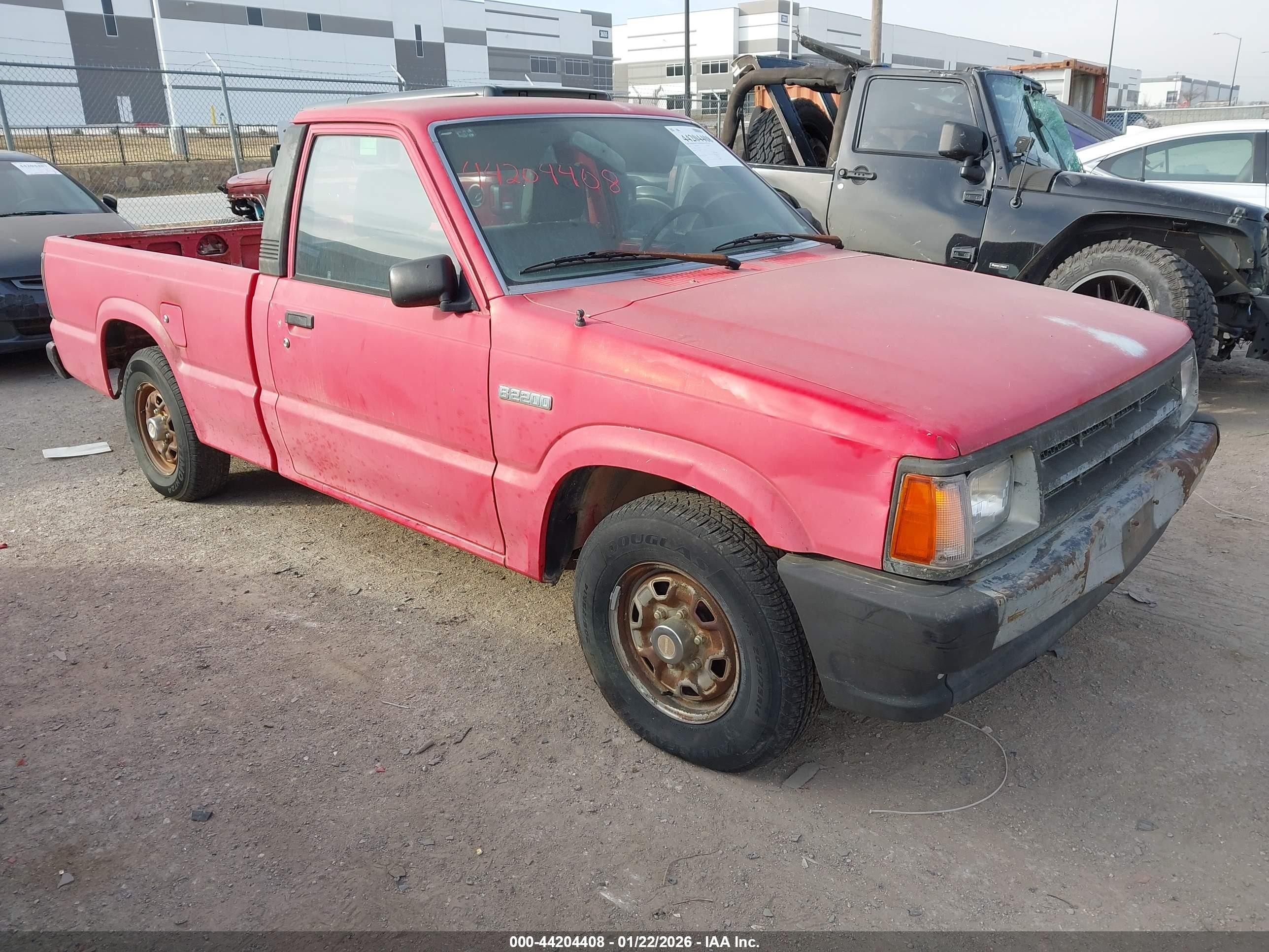 1993 Mazda B2200 Short Bed Red vin: JM2UF1133P0360271