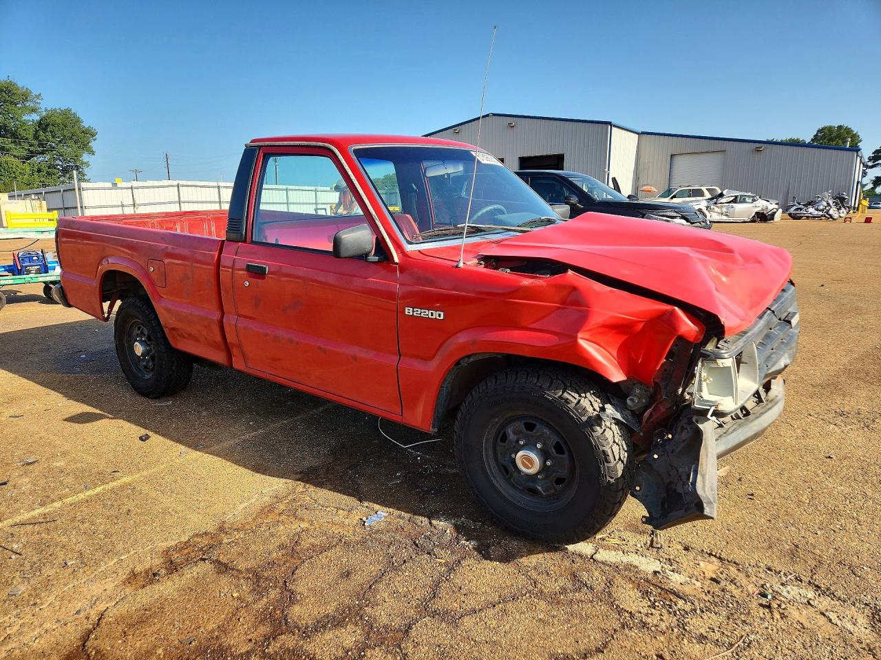 1990 Mazda B2200 Short Bed Red vin: JM2UF1137L0925583