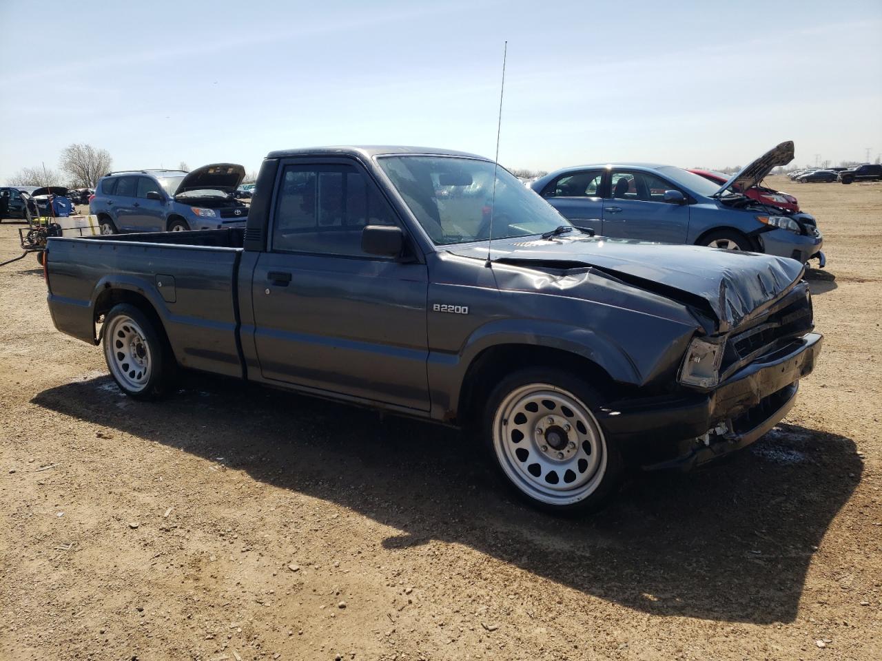 1989 Mazda B2200 Short Bed Gray vin: JM2UF1138K0759489