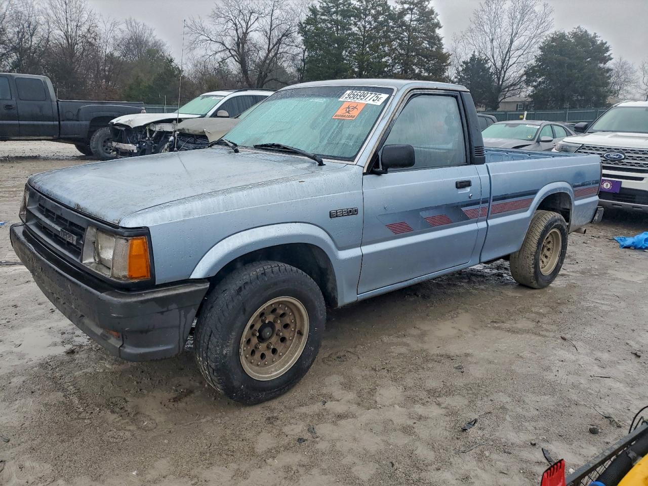 1989 Mazda B2200 Short Bed Blue vin: JM2UF1139K0714934
