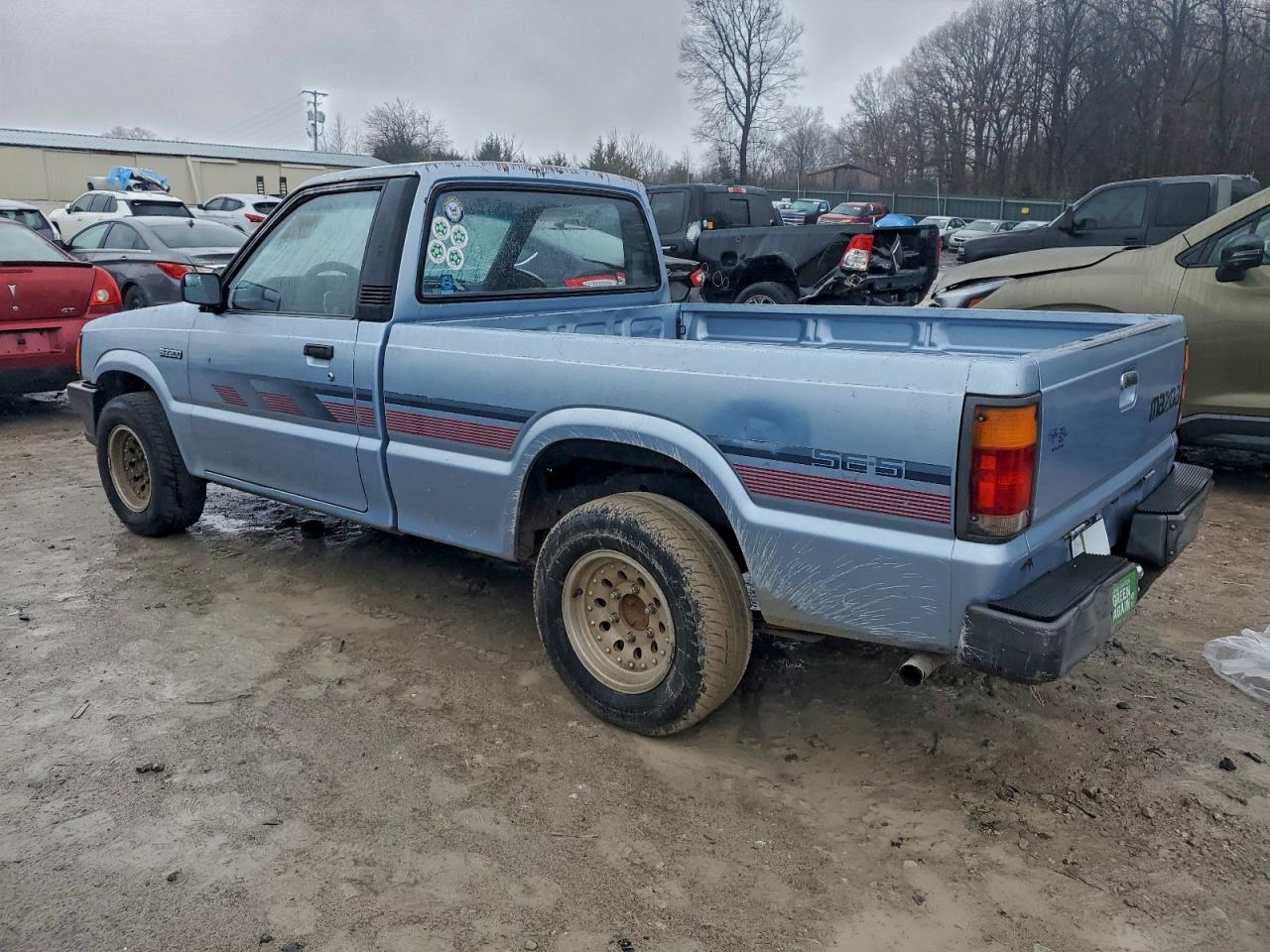 1989 Mazda B2200 Short Bed Blue vin: JM2UF1139K0714934