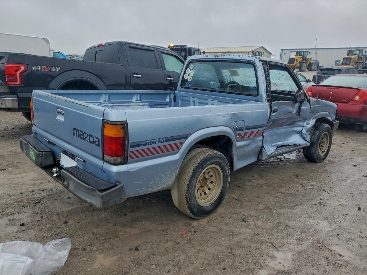 1989 Mazda B2200 Short Bed Blue vin: JM2UF1139K0714934