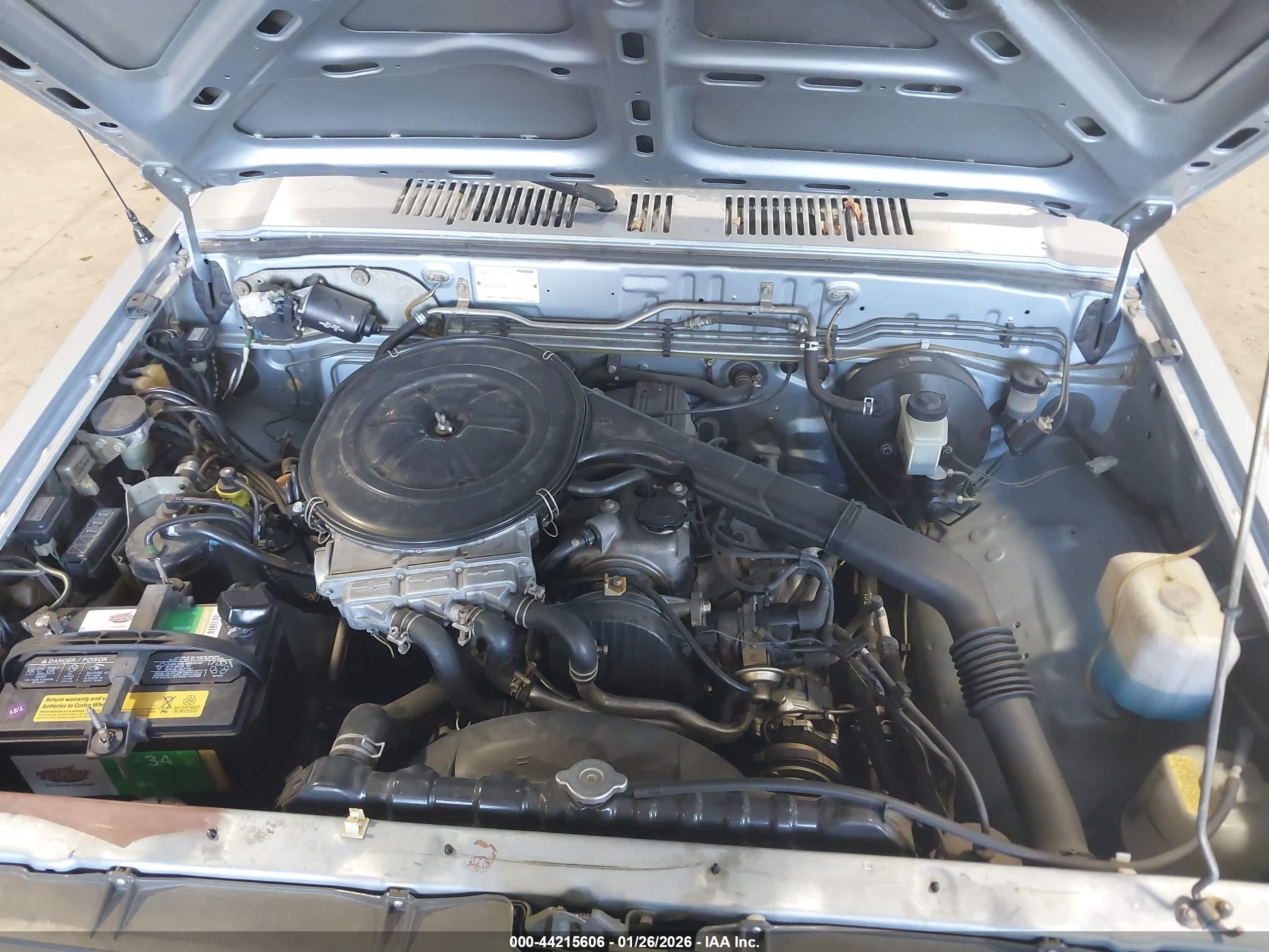 1989 Mazda B2200 Short Bed Gray vin: JM2UF1139K0809929