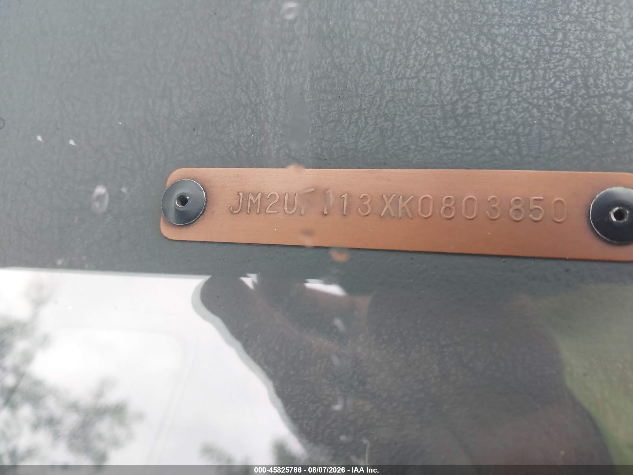 1989 Mazda B2200 Short Bed Красный vin: JM2UF113XK0803850