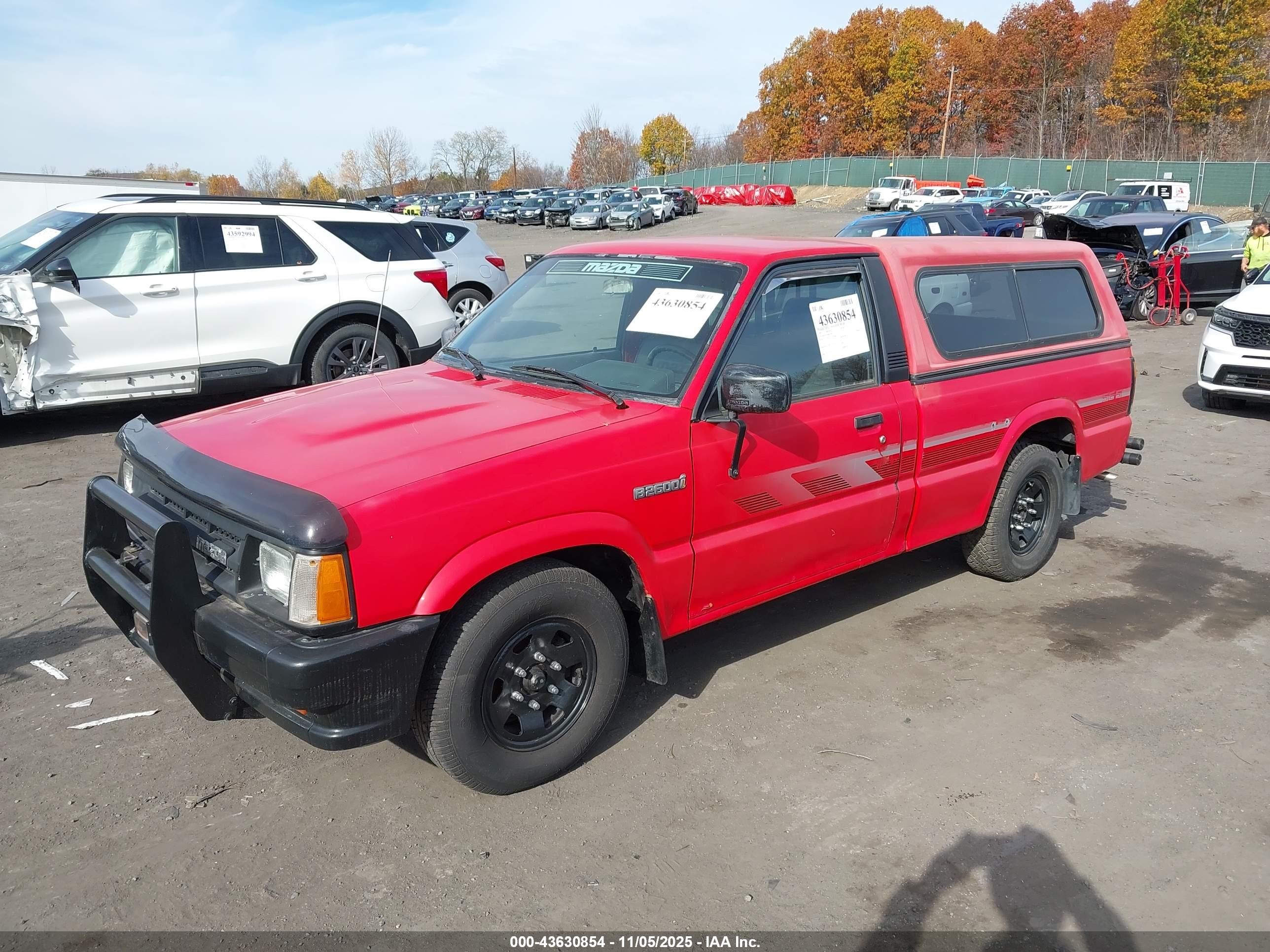 1991 Mazda B2600 Short Body Красный vin: JM2UF1142M0143766