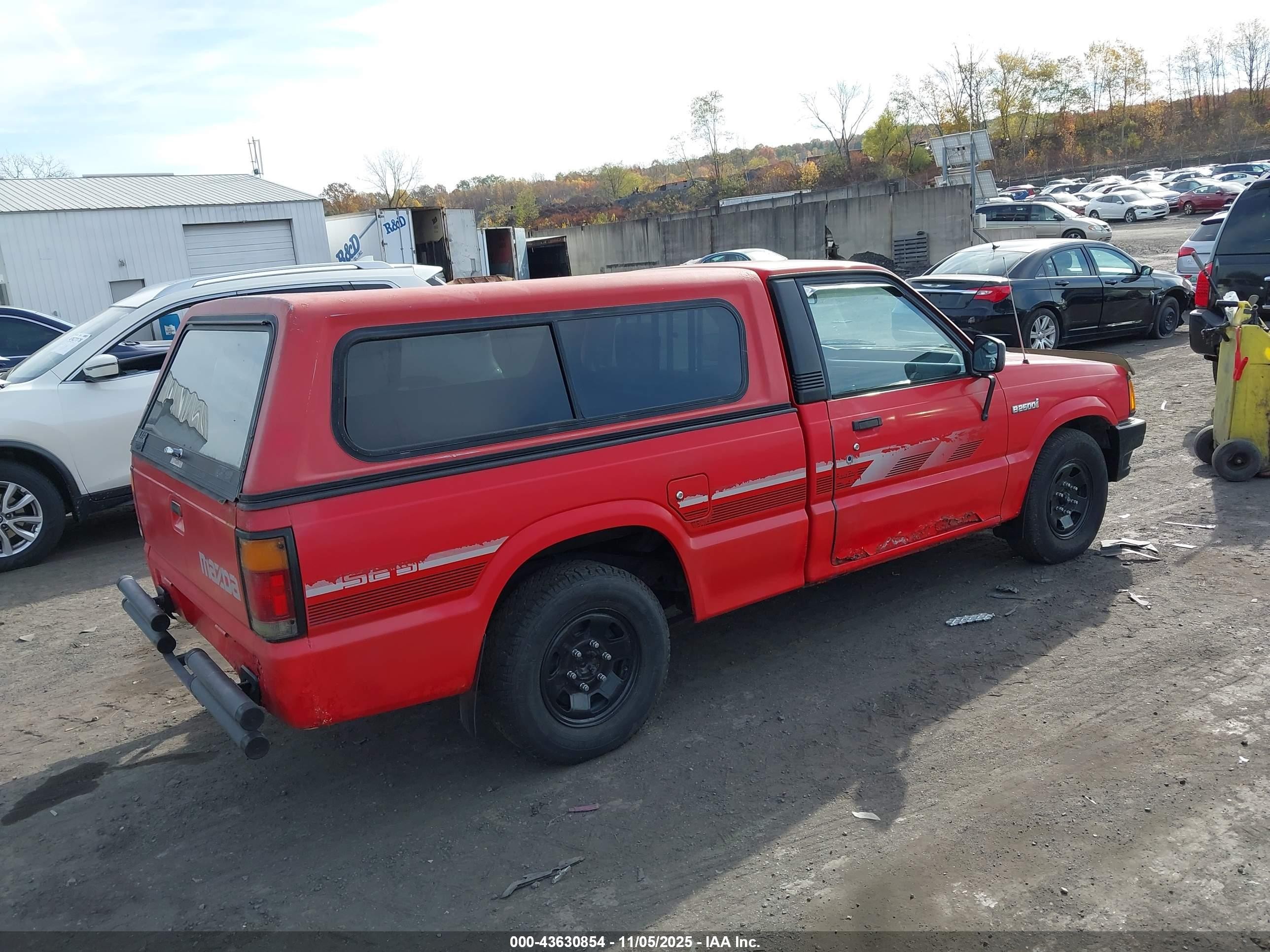 1991 Mazda B2600 Short Body Красный vin: JM2UF1142M0143766