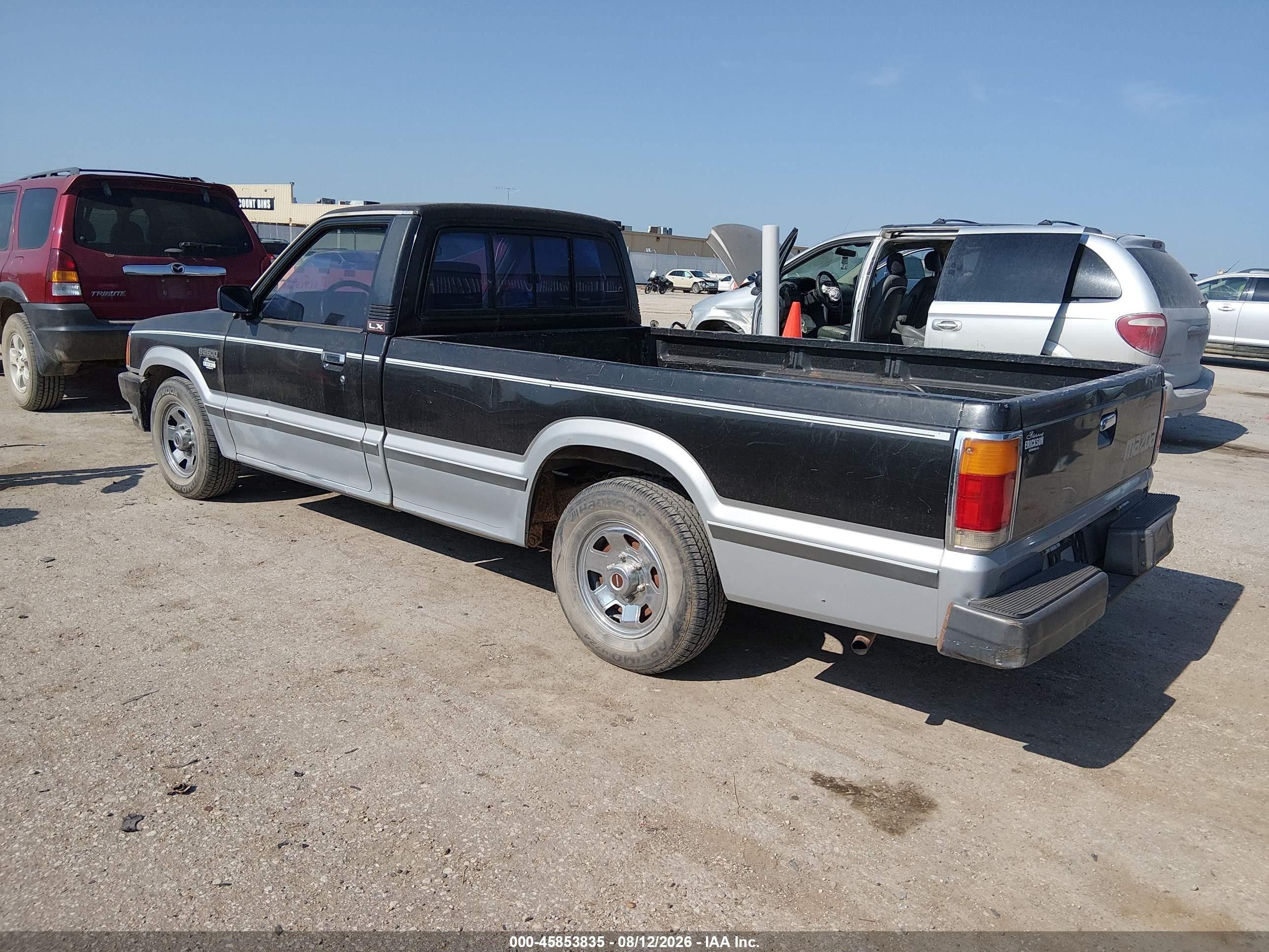 1987 Mazda B2600 Long Body Черный vin: JM2UF2129H0175687