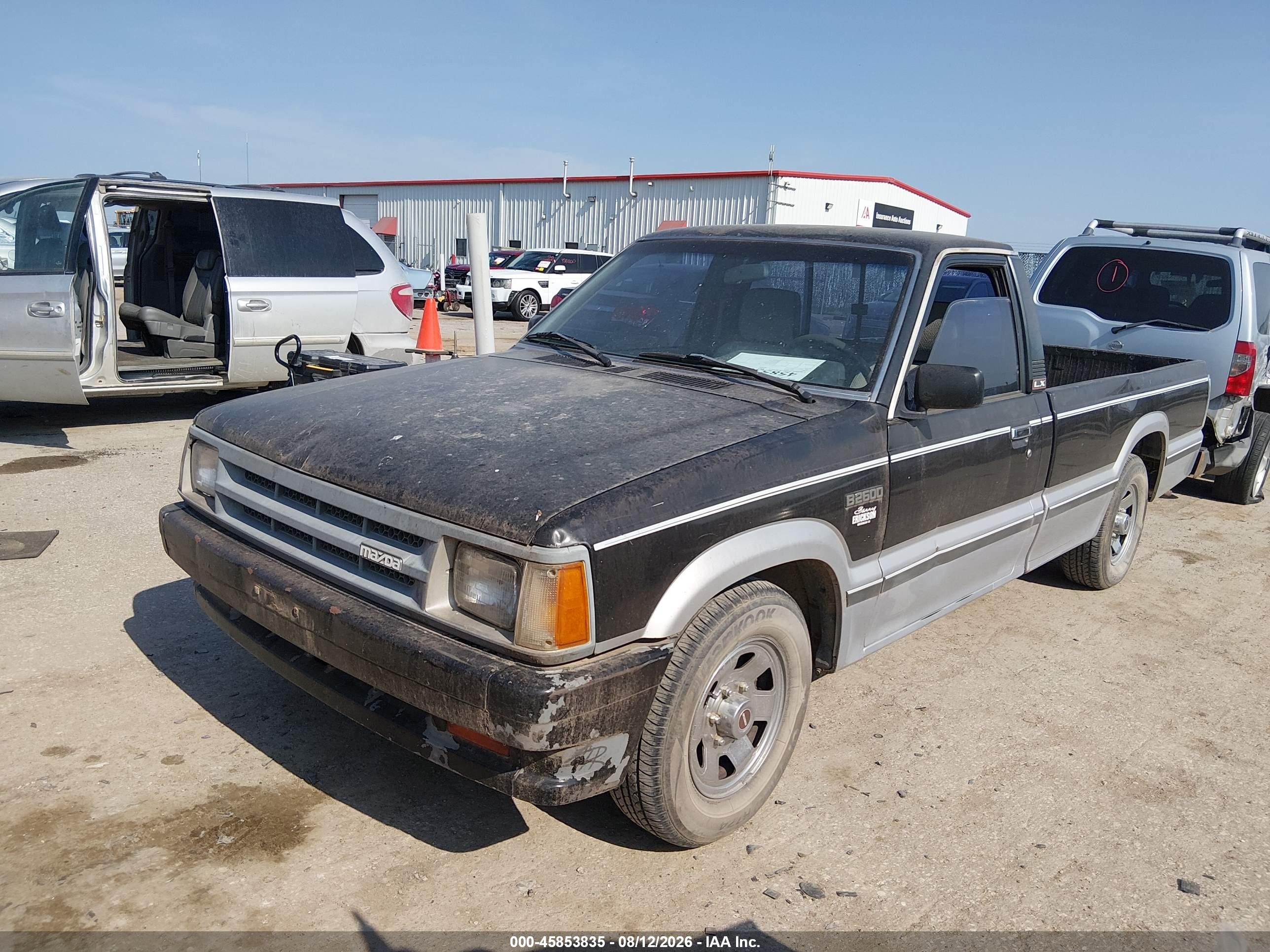 1987 Mazda B2600 Long Body Черный vin: JM2UF2129H0175687