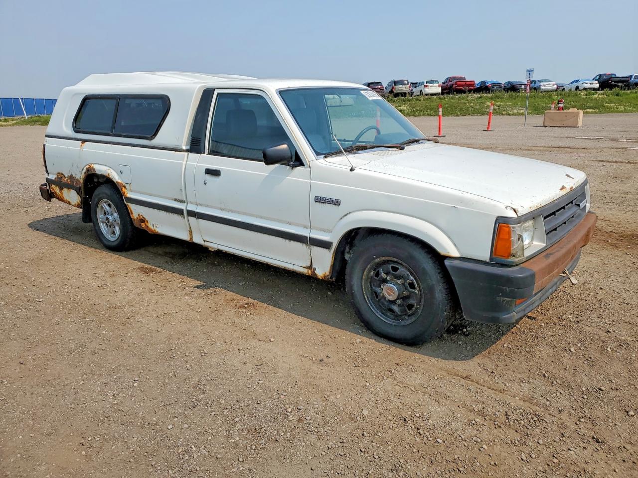 1993 Mazda B2200 Long Bed White vin: JM2UF2235P0387380