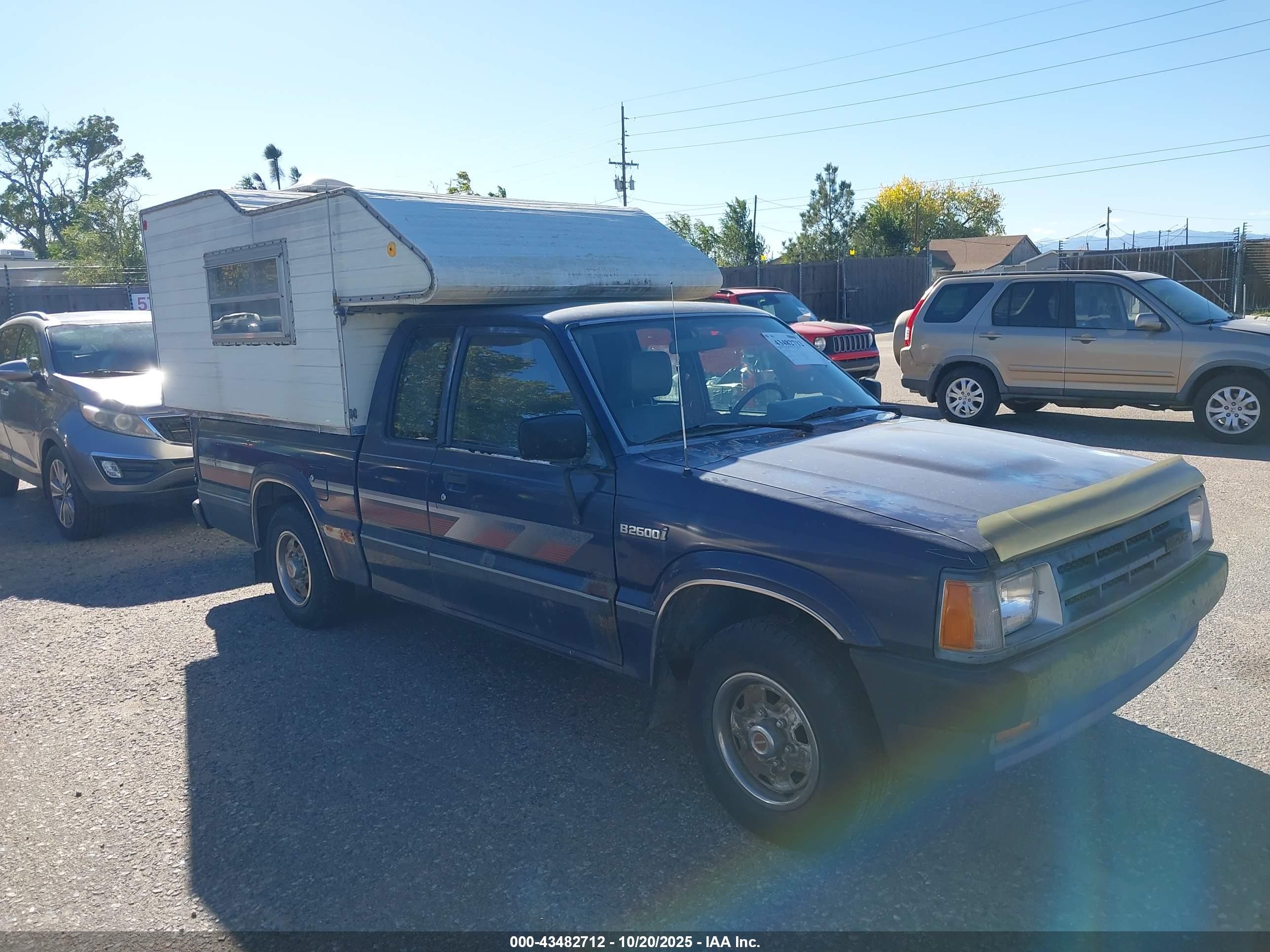 1991 Mazda B2600 Cab Plus Light Blue vin: JM2UF3148M0119239