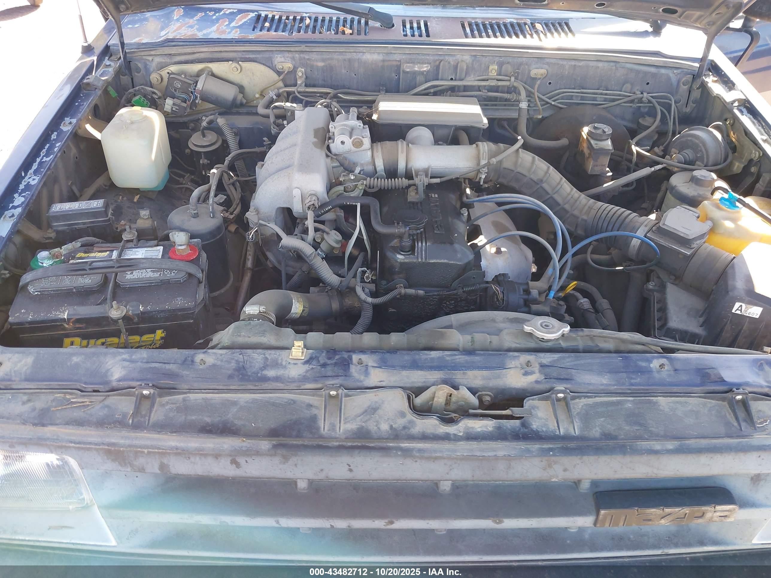 1991 Mazda B2600 Cab Plus Light Blue vin: JM2UF3148M0119239