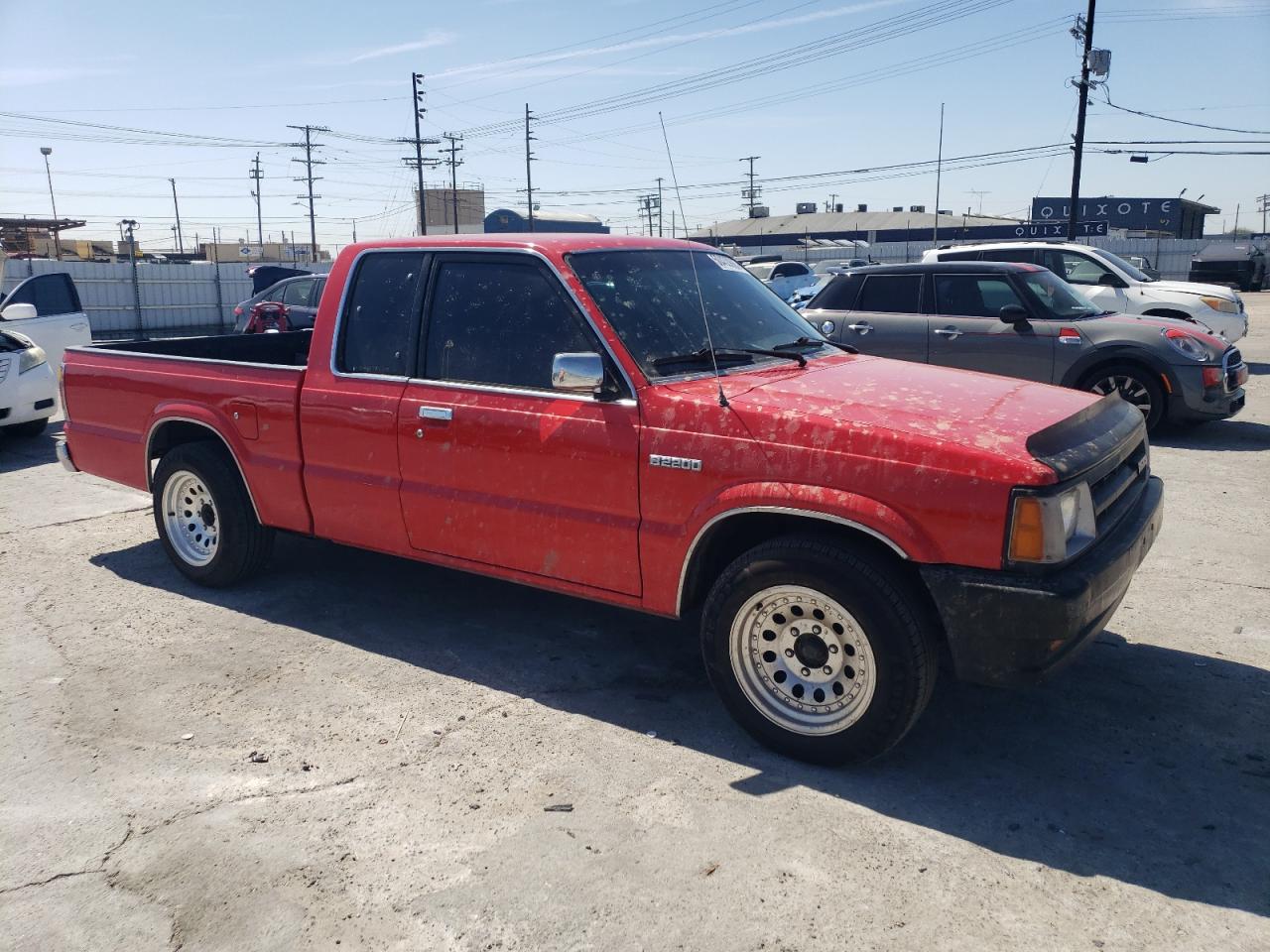 1991 Mazda B2200 Cab Plus Red vin: JM2UF3237M0168969