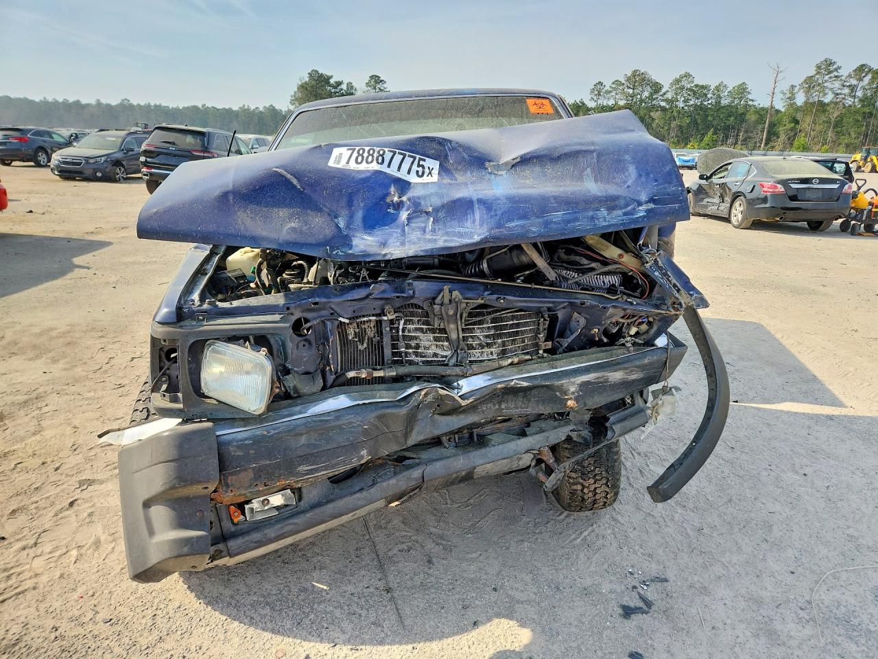 1991 Mazda B2600 Short Body Blue vin: JM2UF4143M0110972
