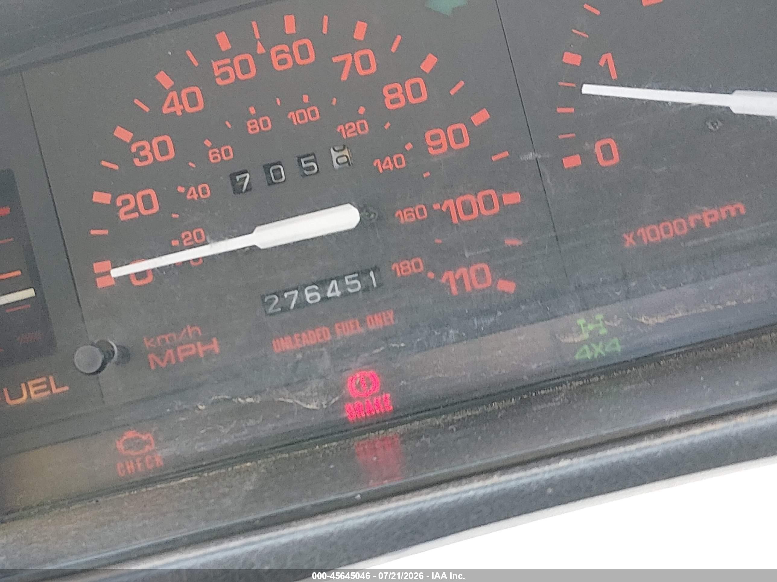1991 Mazda B2600 Short Body Gray vin: JM2UF4146M0145246