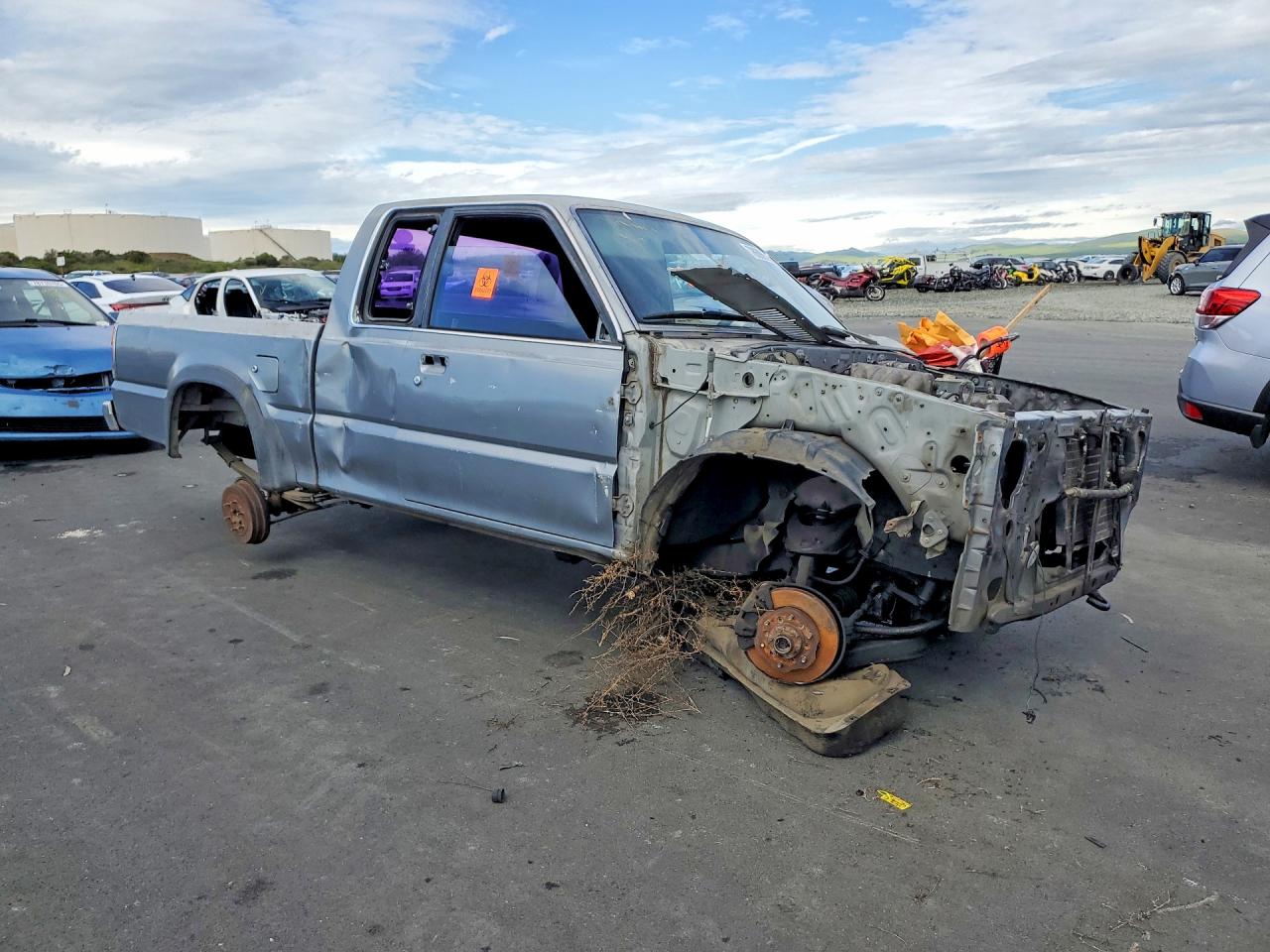 1991 Mazda B2600 Cab Plus Gray vin: JM2UF6143M0104746