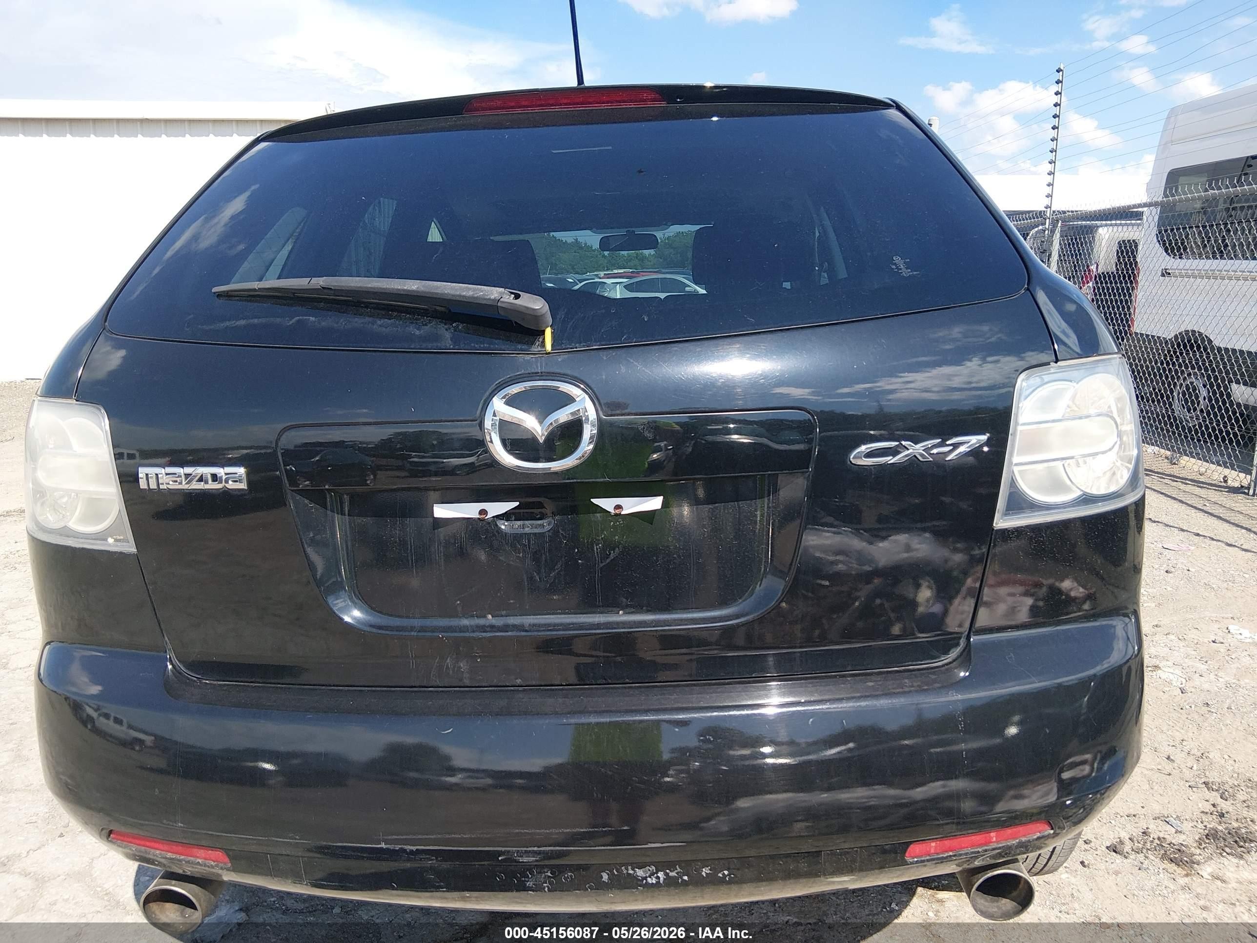 2008 Mazda Cx-7 Sport Black vin: JM3ER293080173783