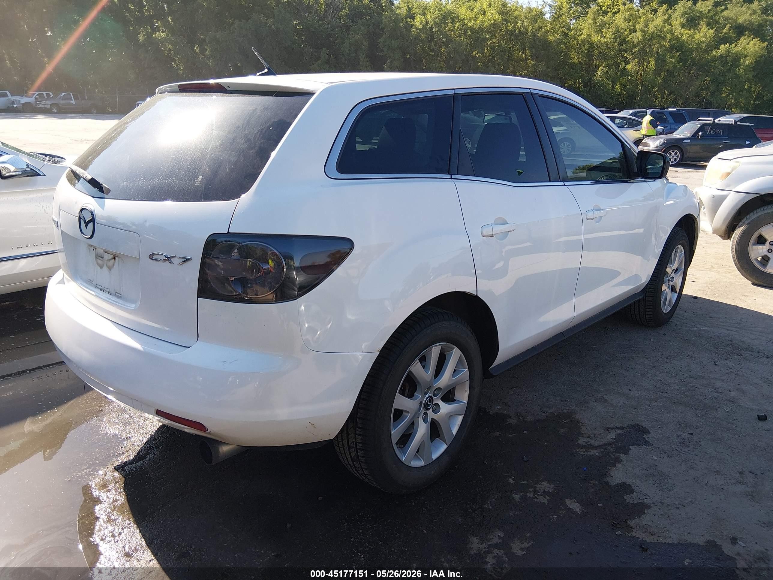 2007 Mazda Cx-7 Sport White vin: JM3ER293170111887