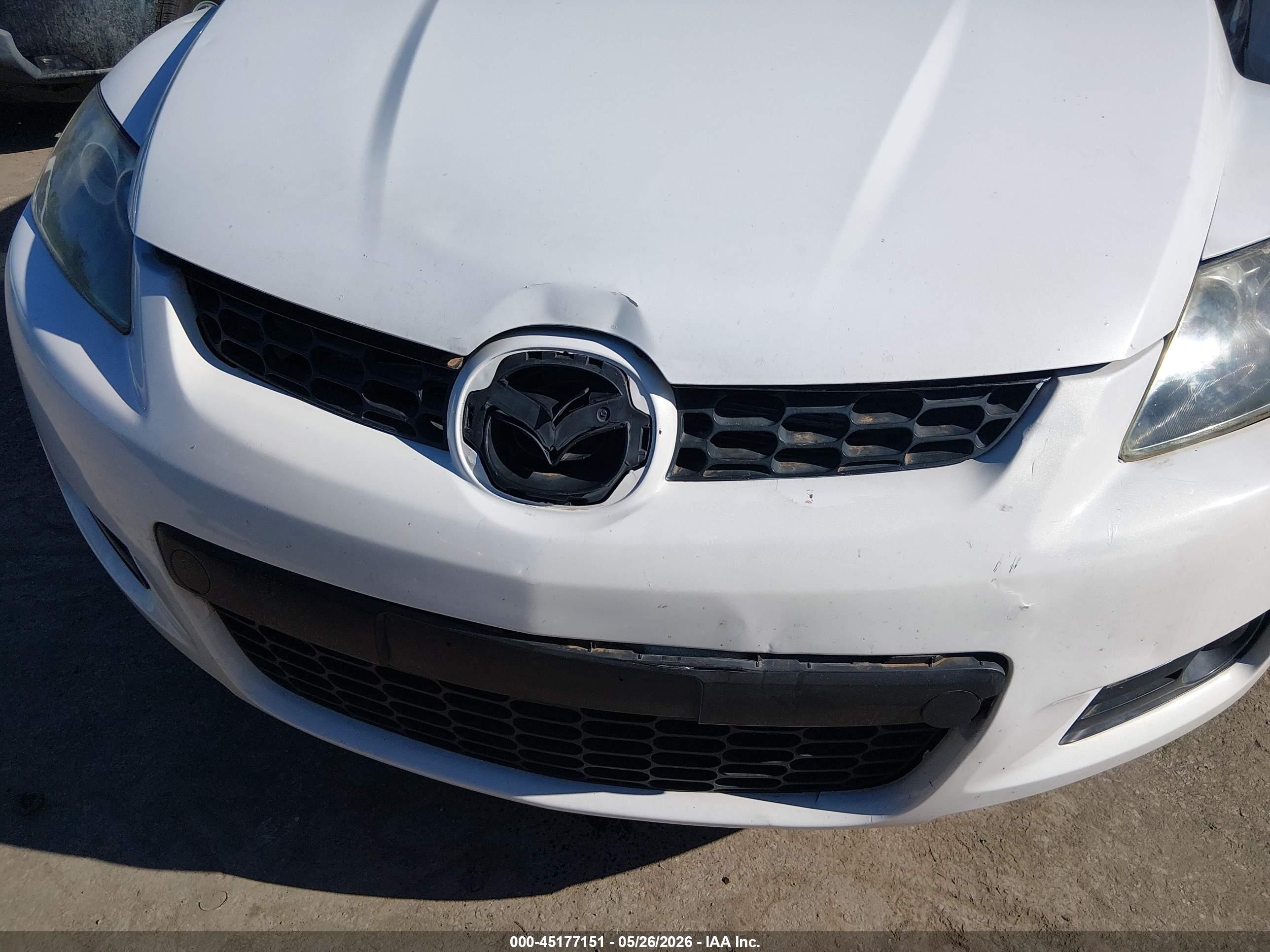 2007 Mazda Cx-7 Sport White vin: JM3ER293170111887