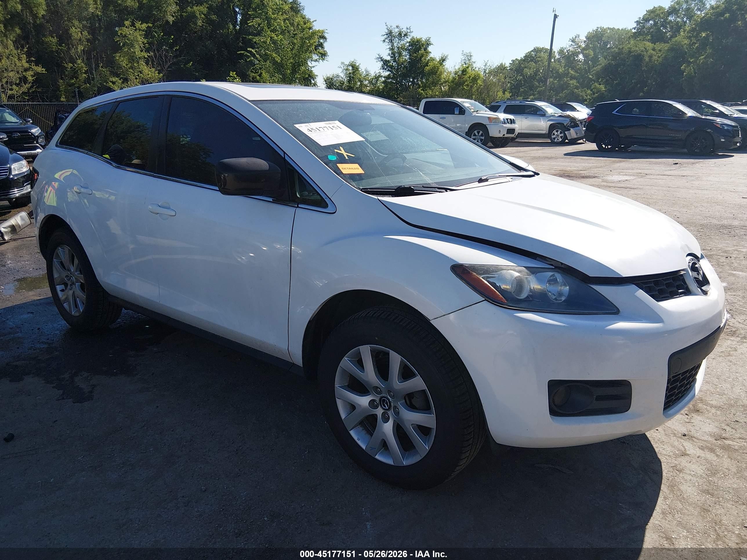 2007 Mazda Cx-7 Sport White vin: JM3ER293170111887