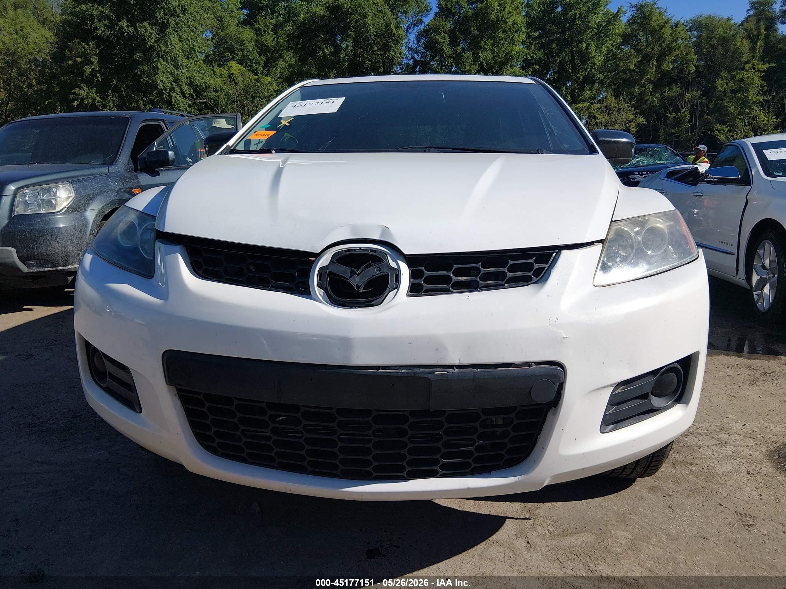 2007 Mazda Cx-7 Sport White vin: JM3ER293170111887