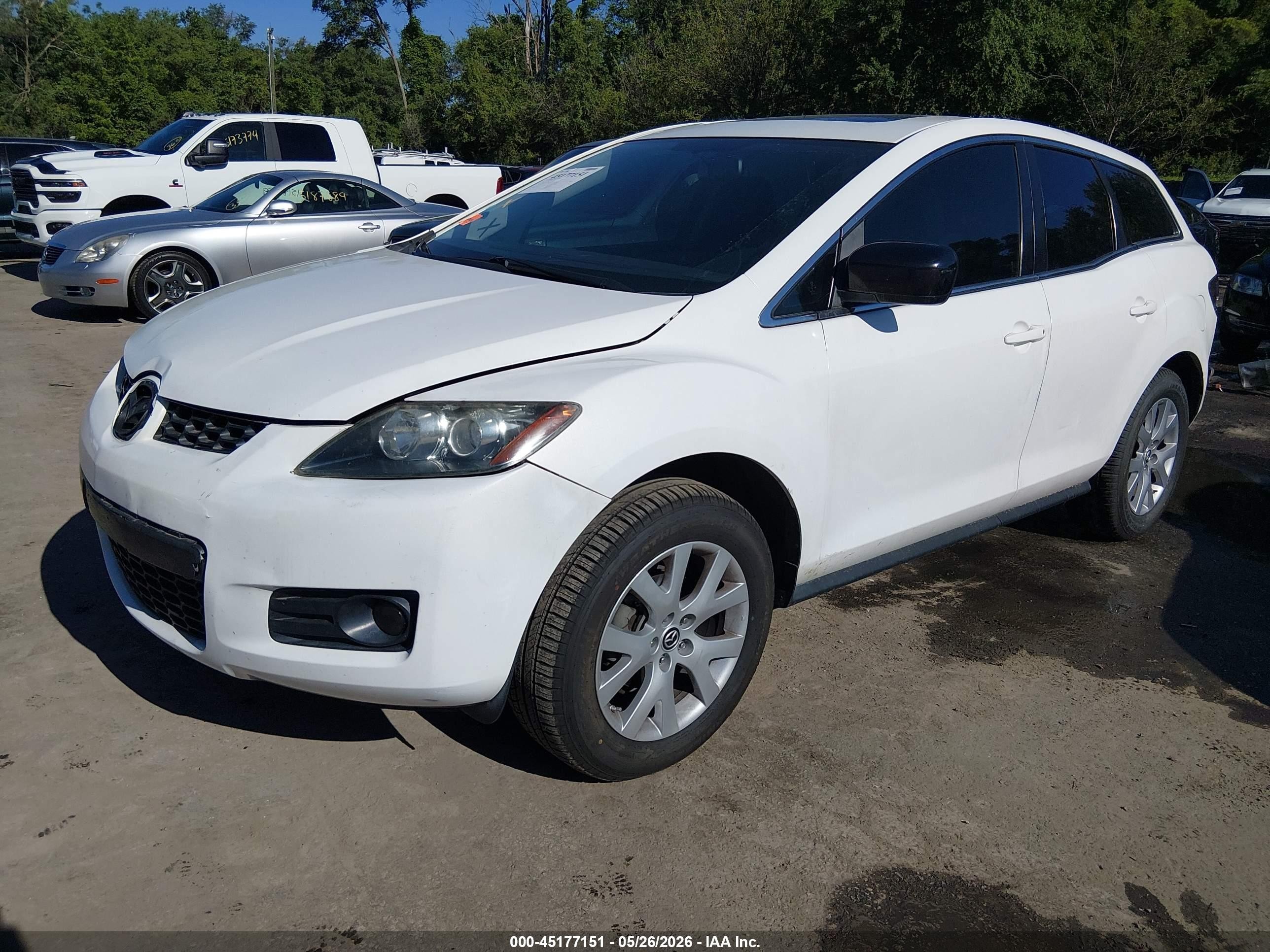 2007 Mazda Cx-7 Sport White vin: JM3ER293170111887