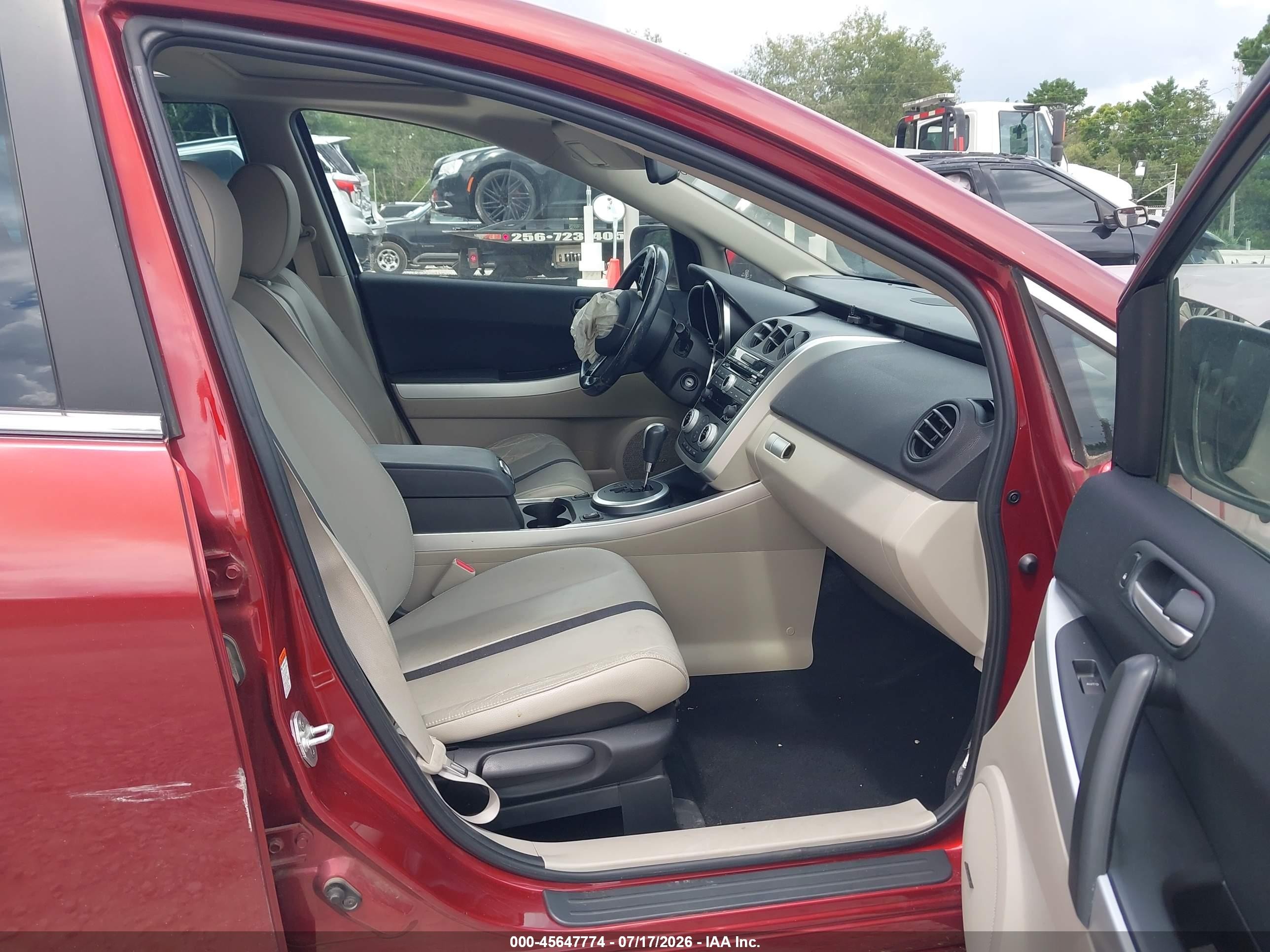 2007 Mazda Cx-7 Grand Touring Red vin: JM3ER293170115938