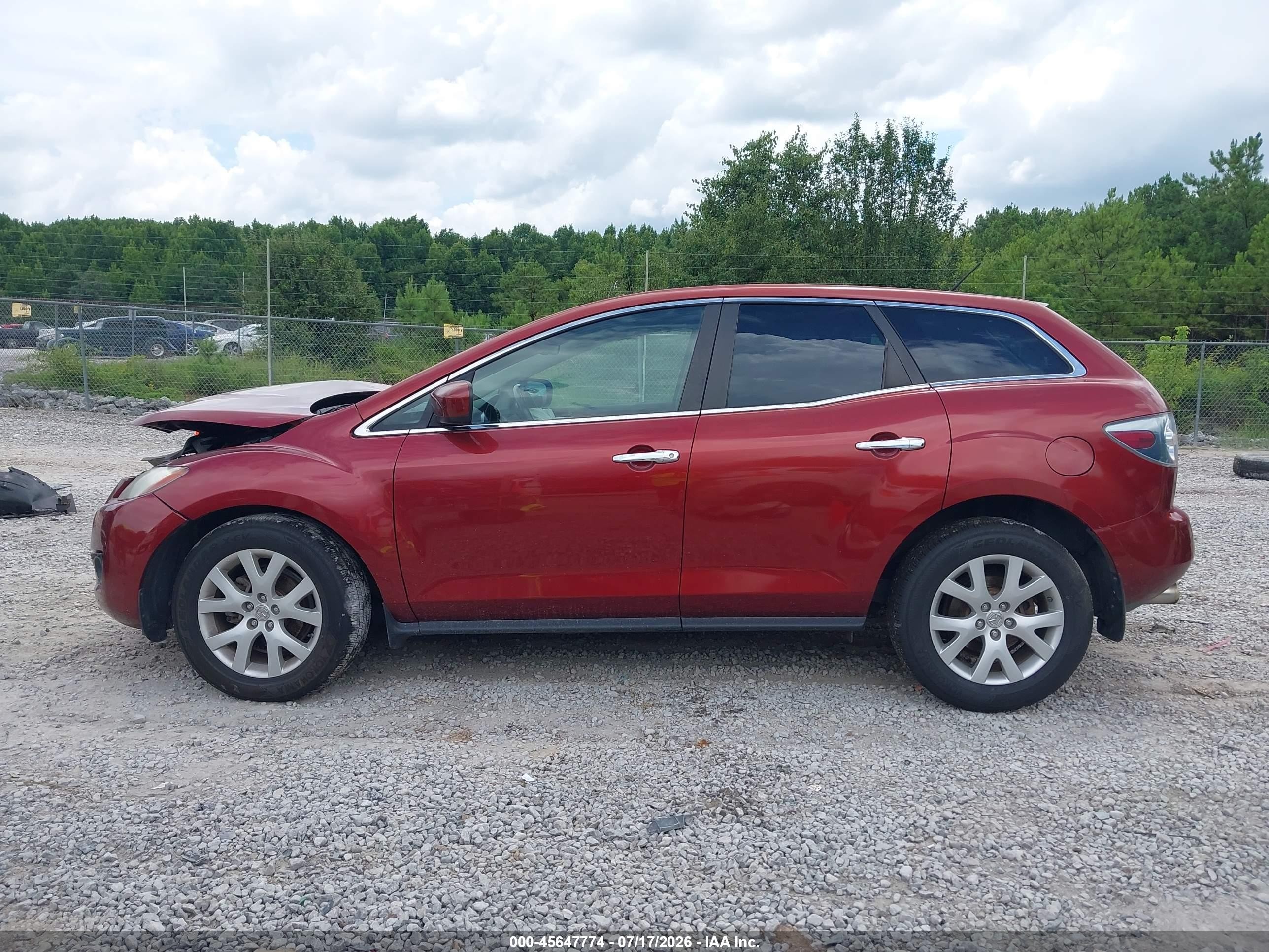 2007 Mazda Cx-7 Grand Touring Red vin: JM3ER293170115938