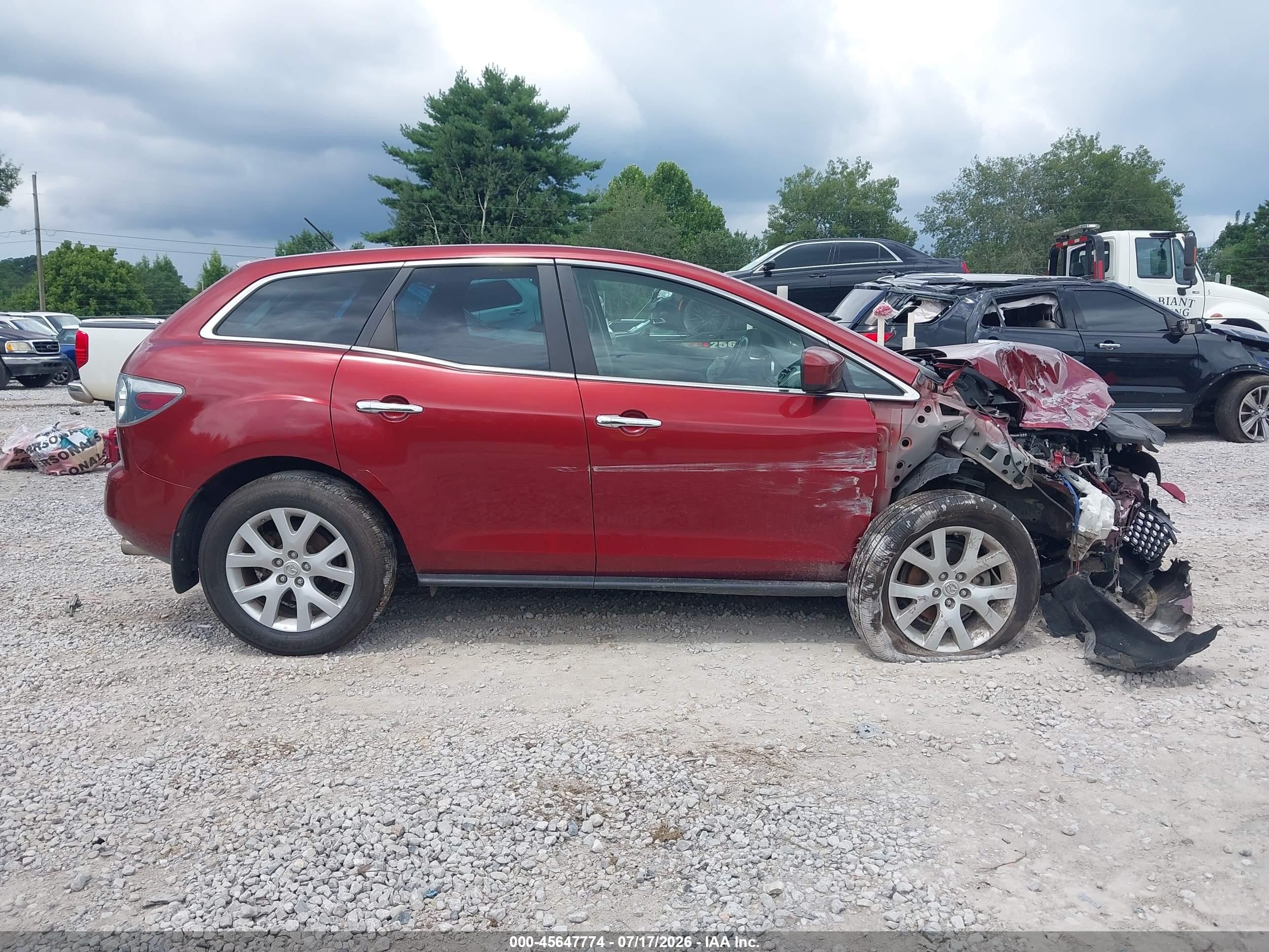 2007 Mazda Cx-7 Grand Touring Red vin: JM3ER293170115938