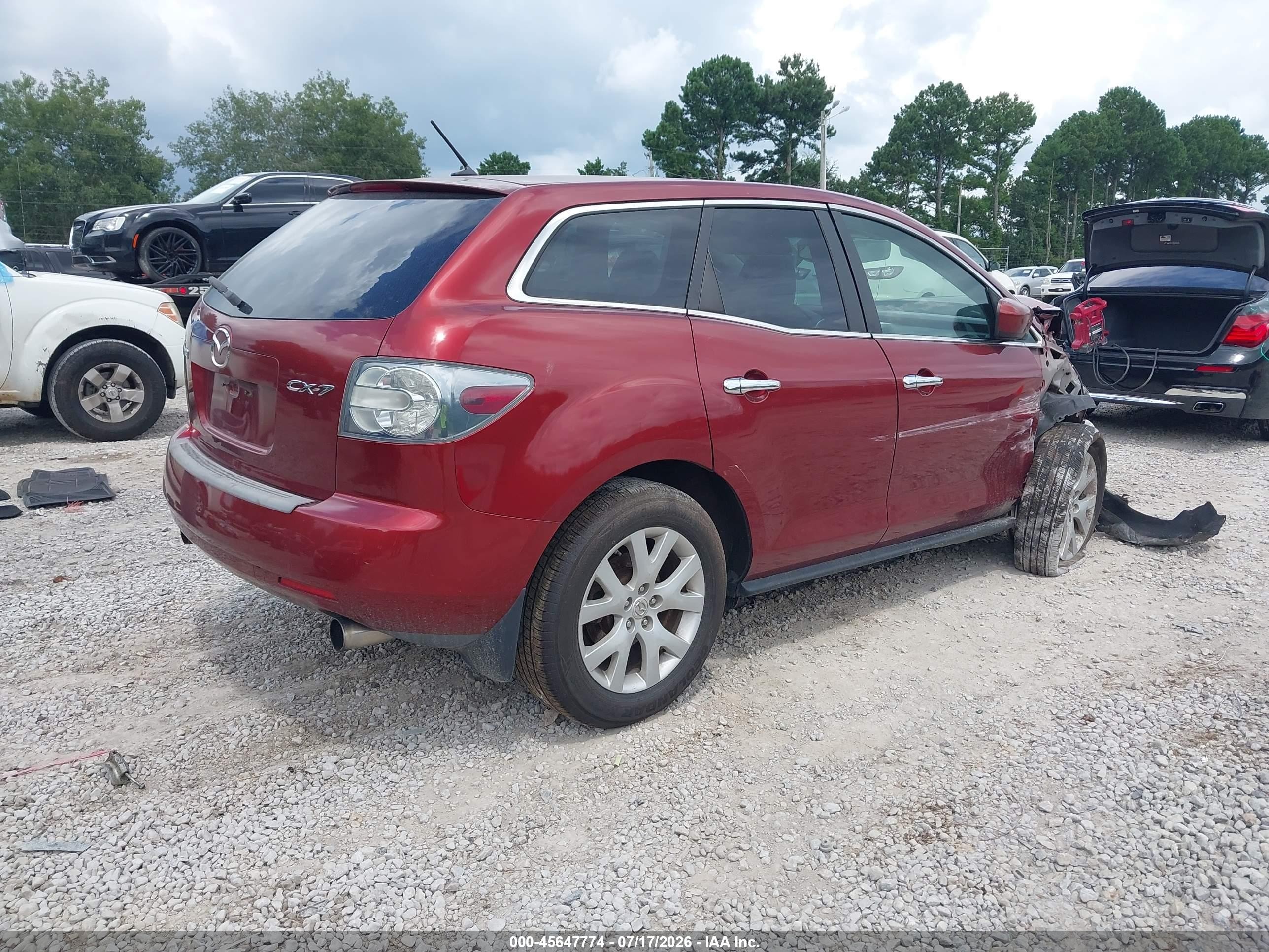 2007 Mazda Cx-7 Grand Touring Red vin: JM3ER293170115938