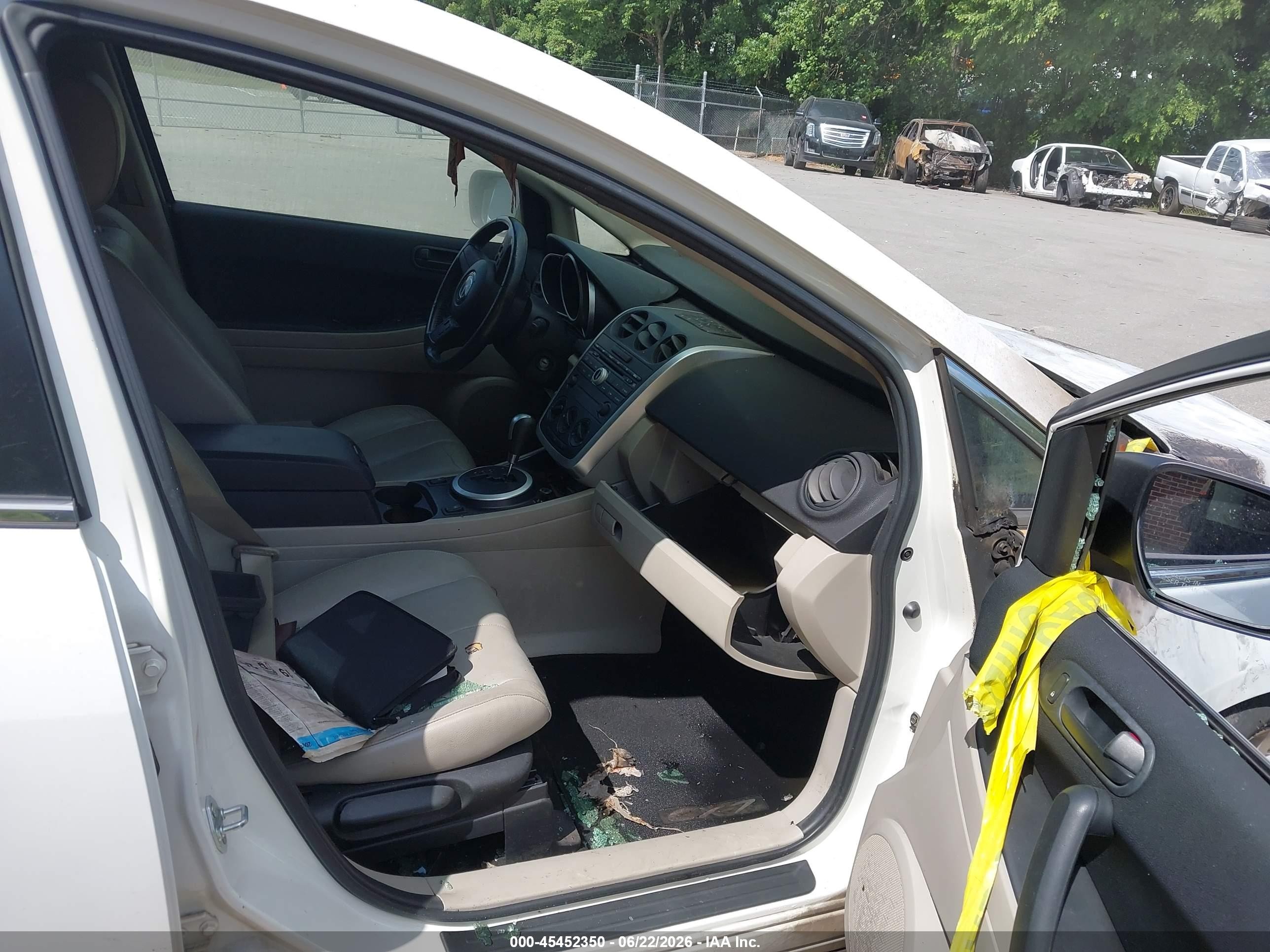 2007 Mazda Cx-7 Touring Белый vin: JM3ER293170136479