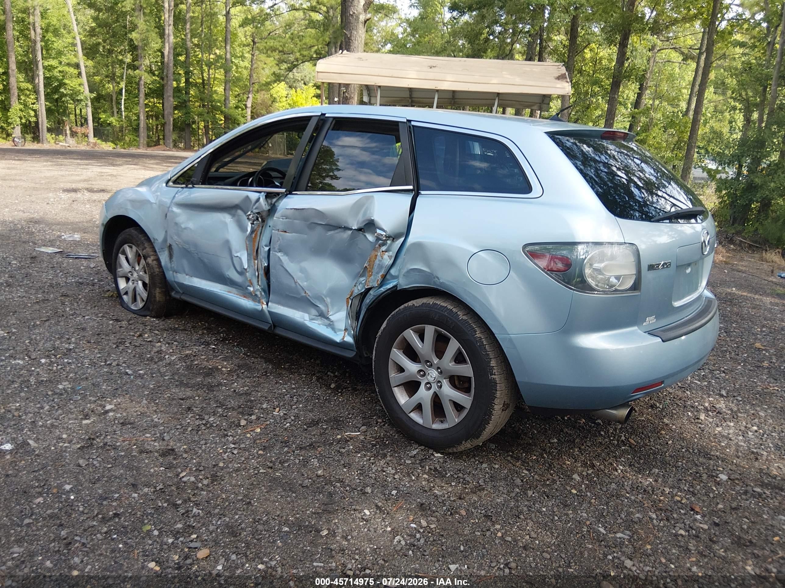 2008 Mazda Cx-7 Grand Touring Blue vin: JM3ER293180205964
