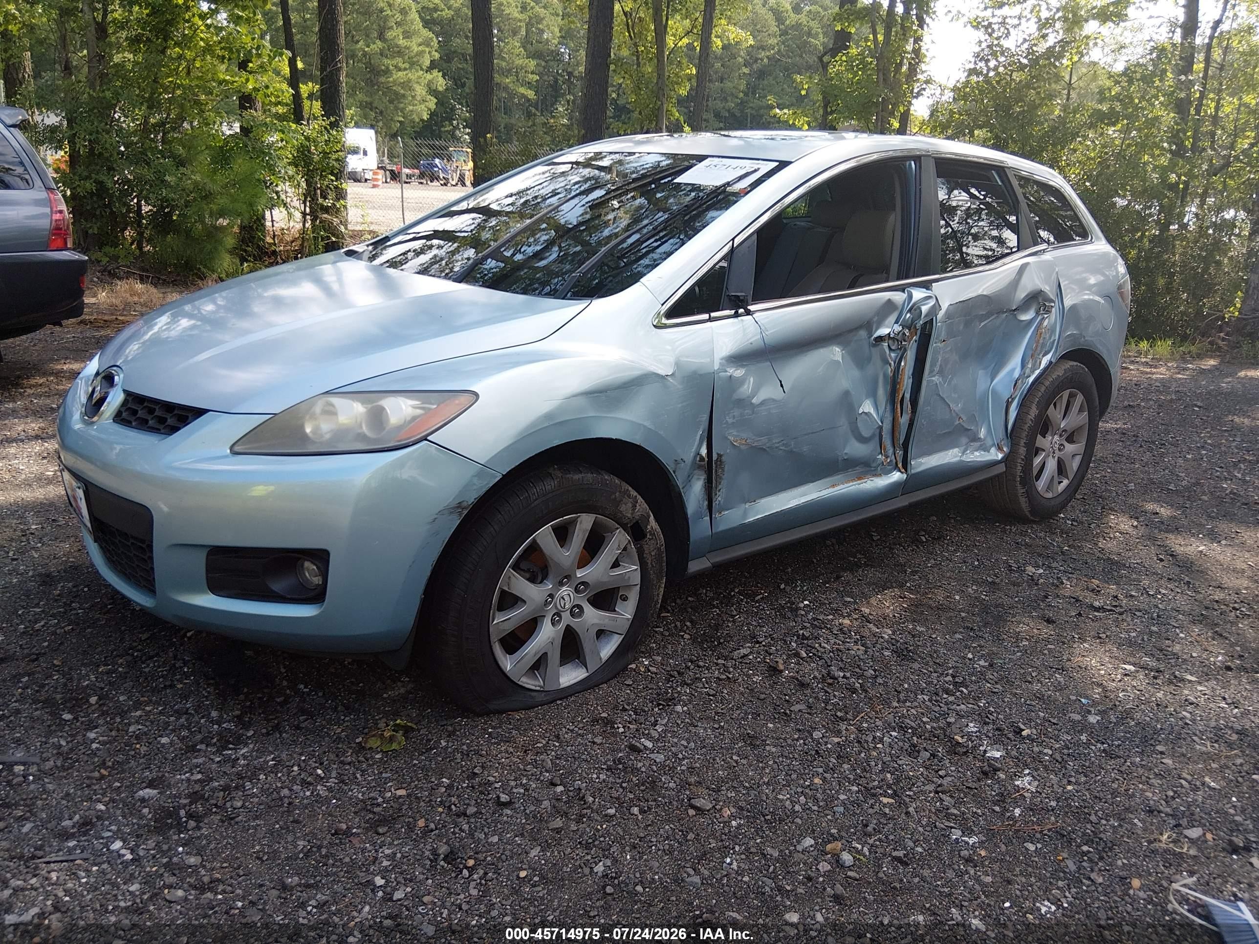 2008 Mazda Cx-7 Grand Touring Blue vin: JM3ER293180205964