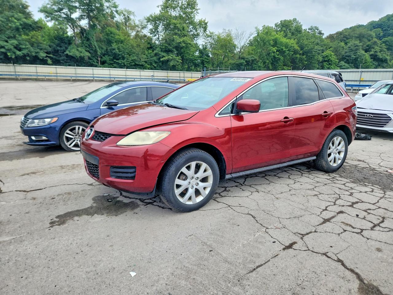 2007 Mazda Cx-7 Burgundy vin: JM3ER293370149816