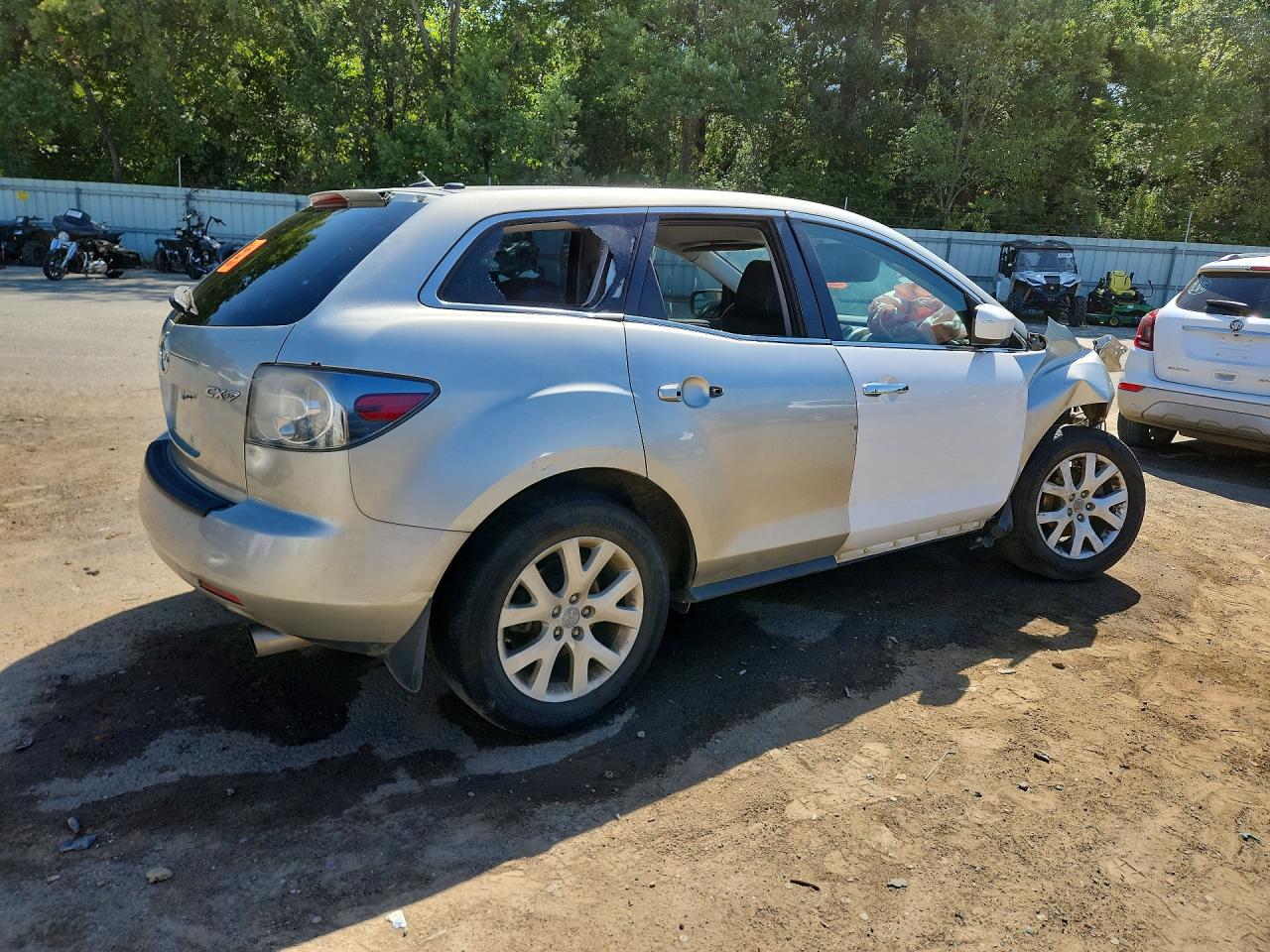2008 Mazda Cx-7 Silver vin: JM3ER293380205030