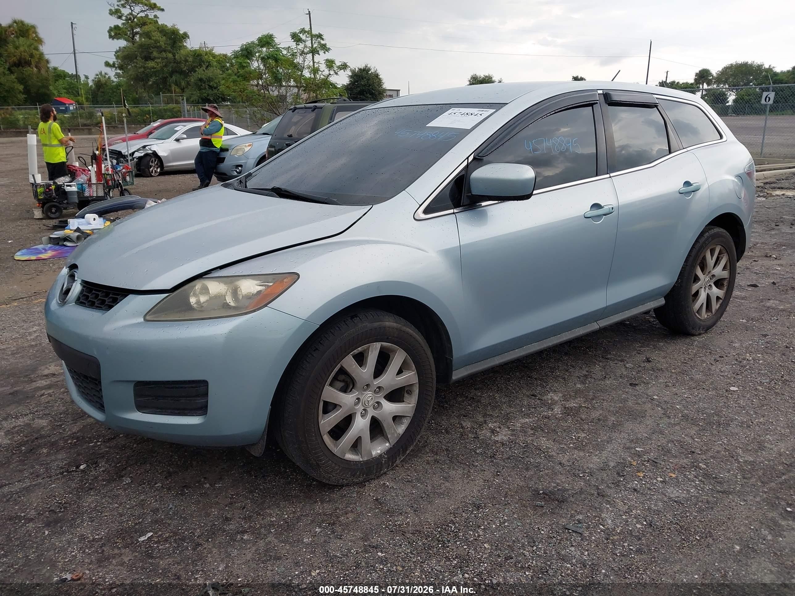 2009 Mazda Cx-7 Sport Light Blue vin: JM3ER293390216630