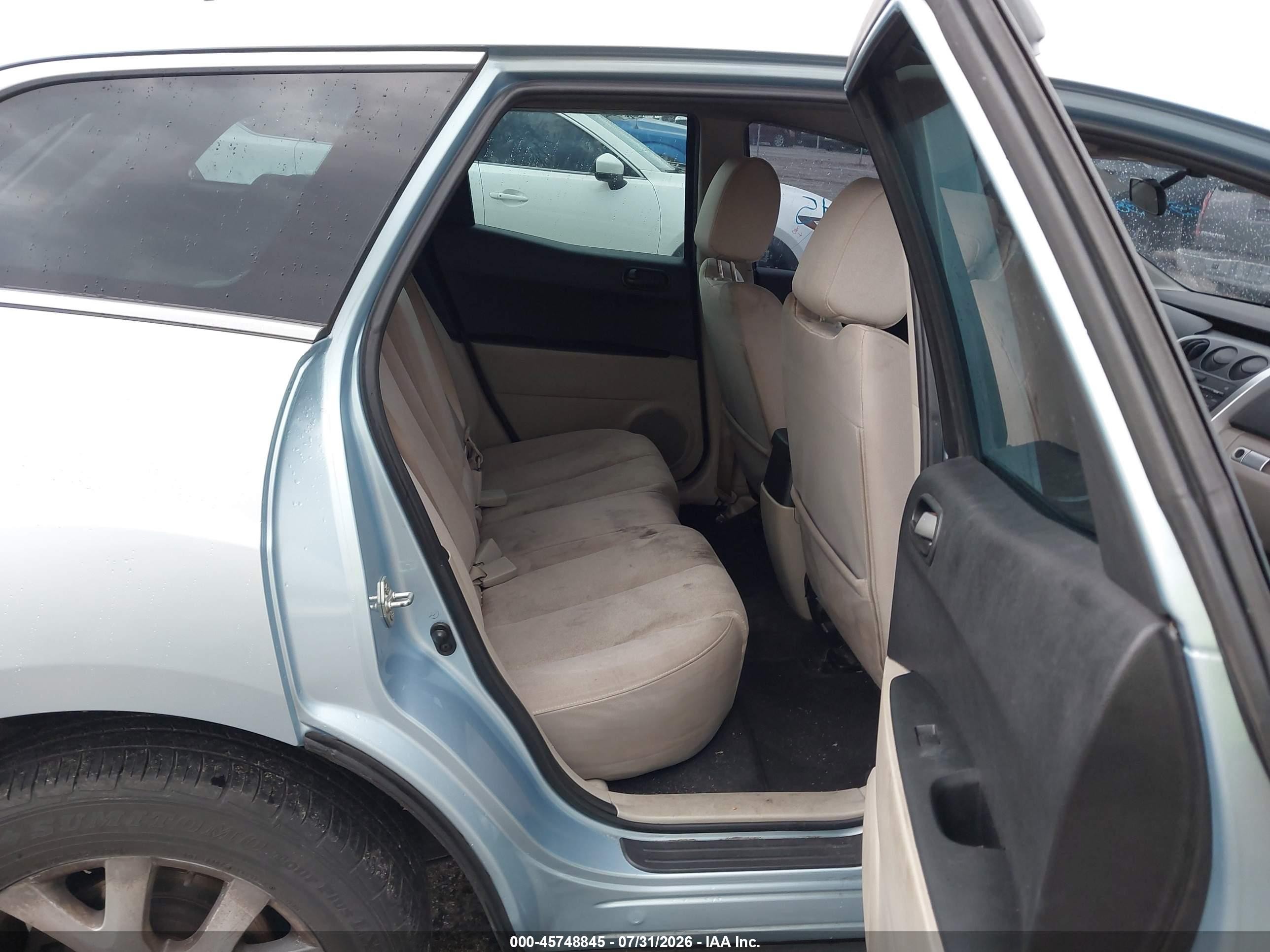 2009 Mazda Cx-7 Sport Light Blue vin: JM3ER293390216630