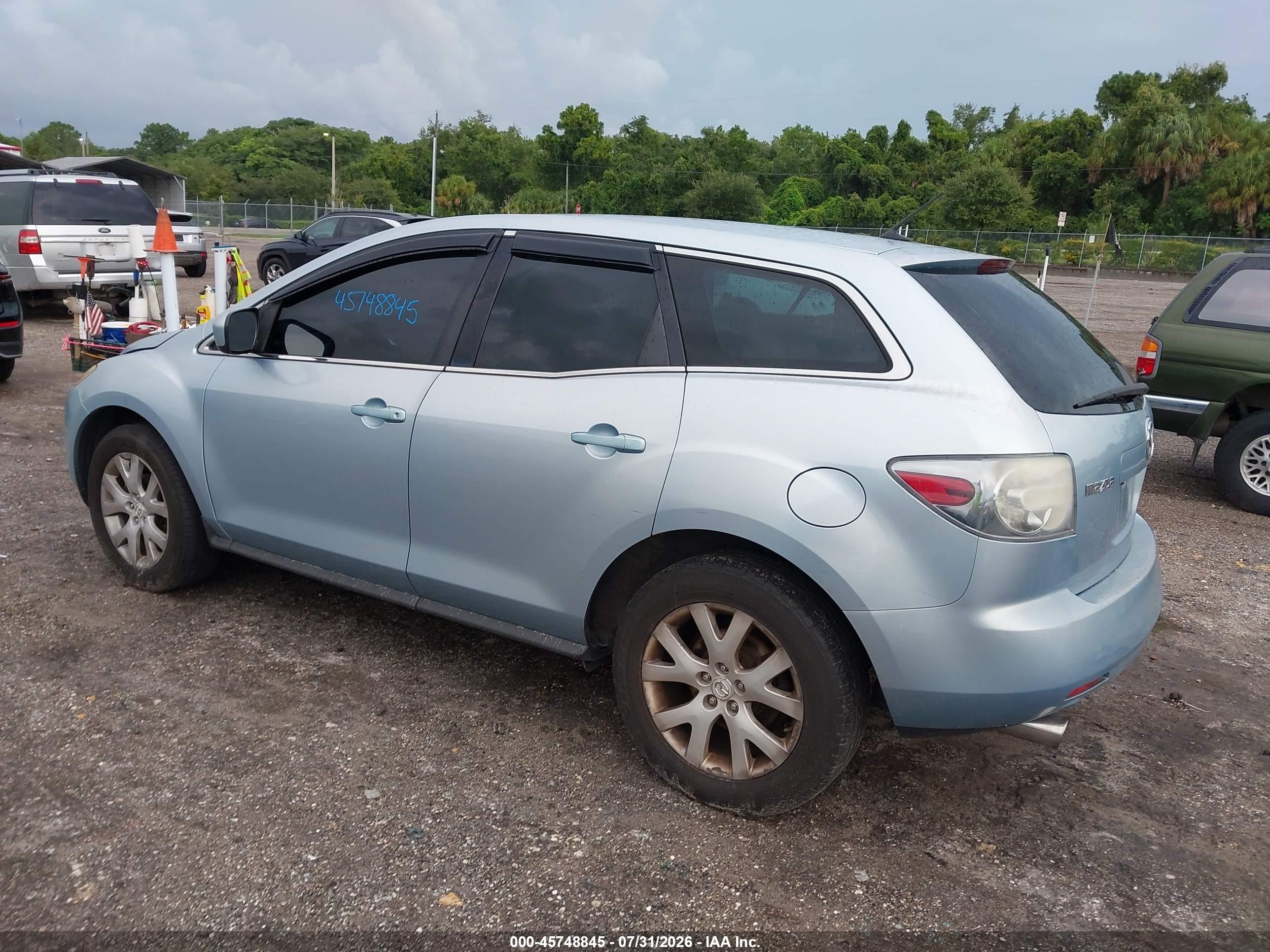 2009 Mazda Cx-7 Sport Light Blue vin: JM3ER293390216630