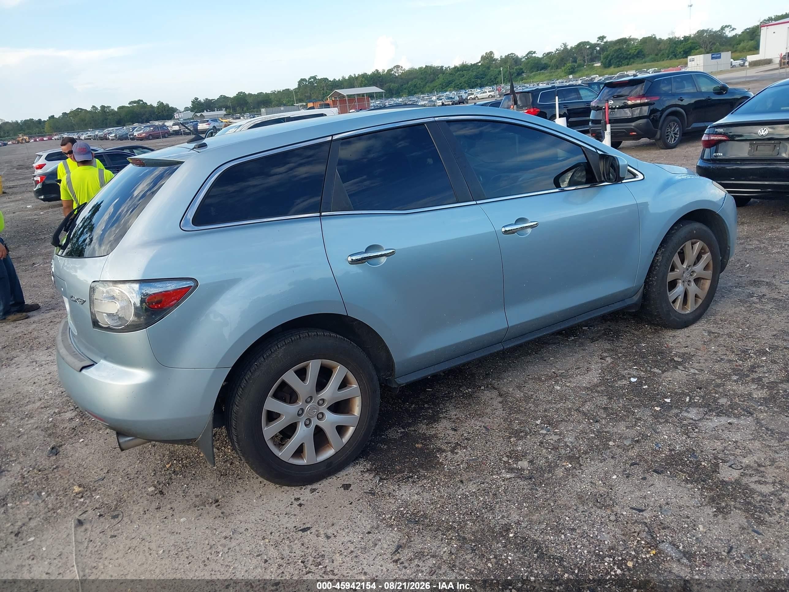 2007 Mazda Cx-7 Grand Touring Light Blue vin: JM3ER293470144852